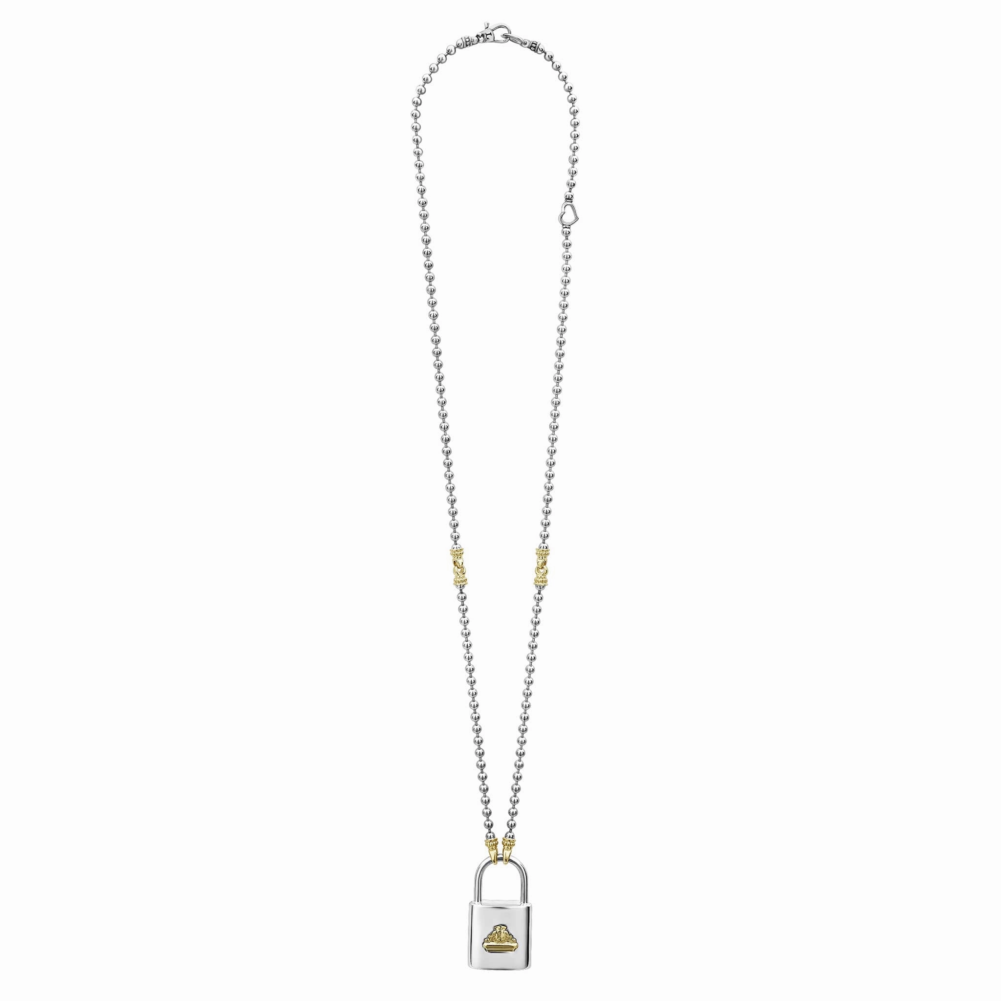 Beloved Large Two-Tone Lock Necklace