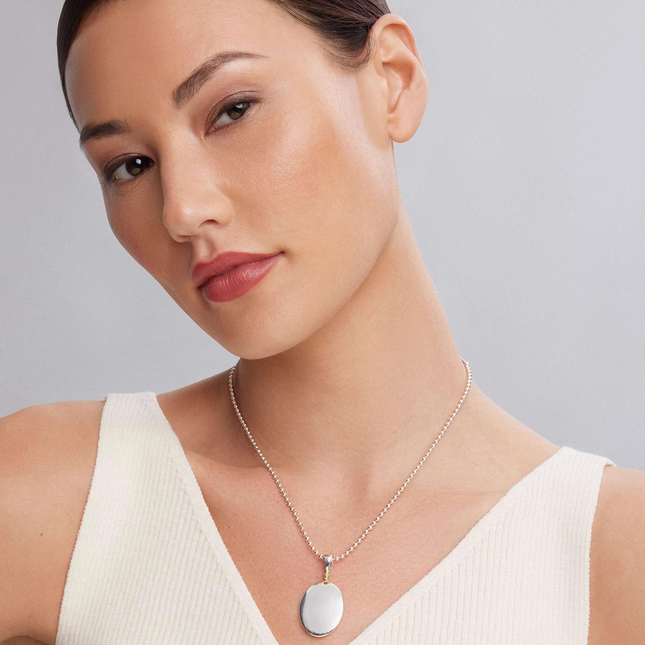 Beloved Oval Pendant Necklace