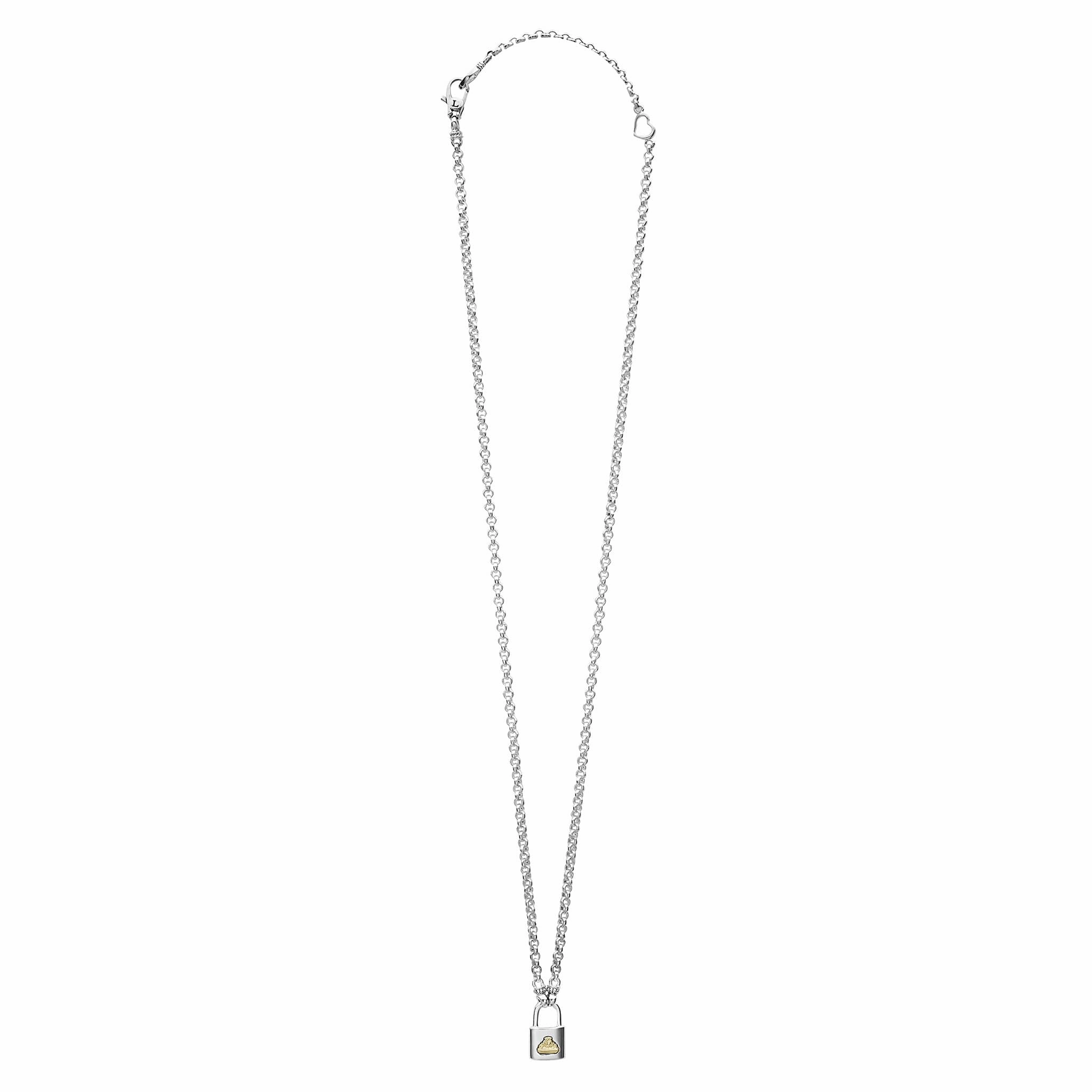 Beloved Petite Two-Tone Lock Necklace