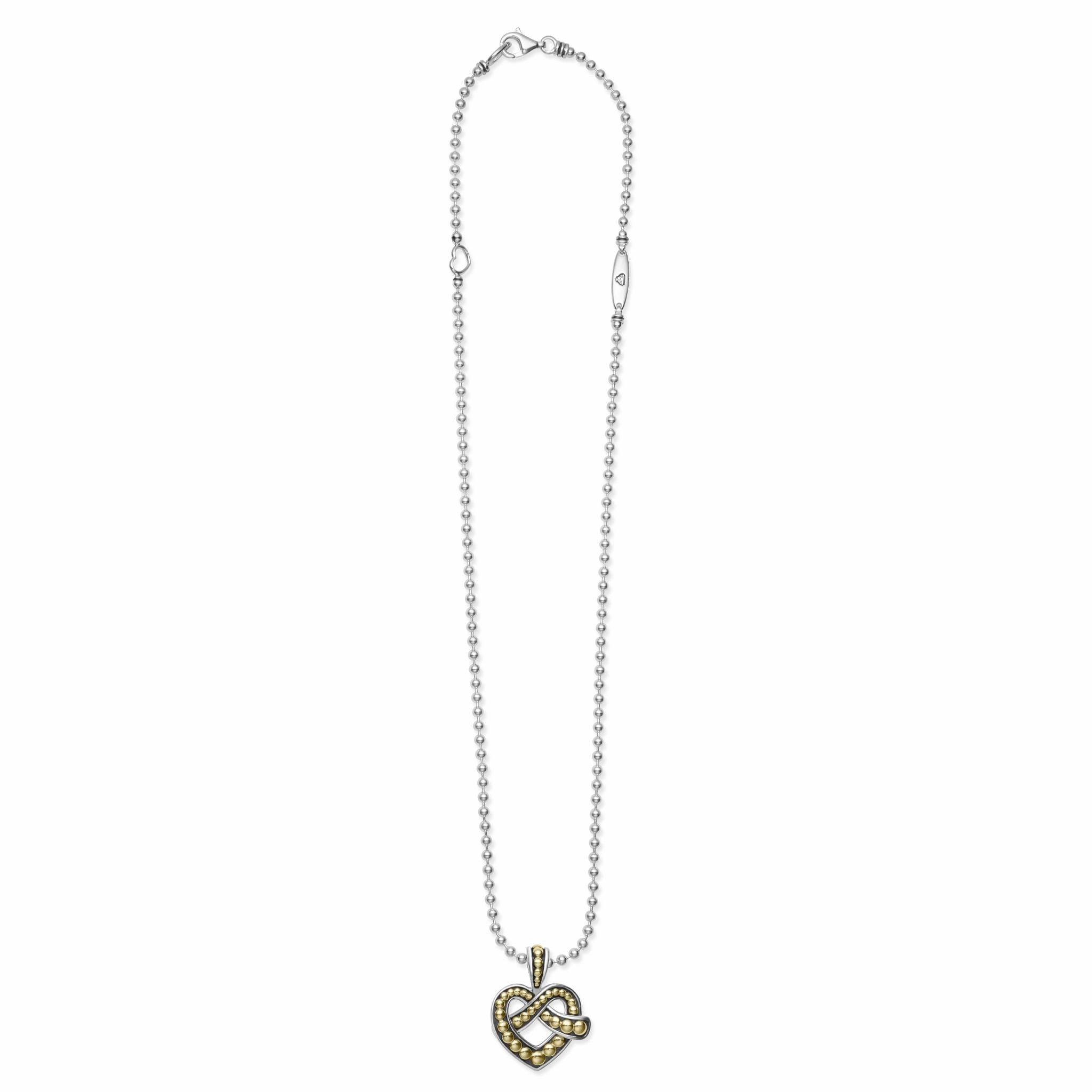Beloved Two-Tone Heart Pendant Necklace