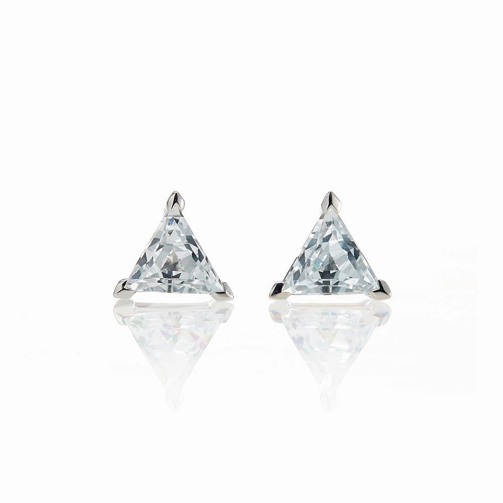 Bermuda Earrings in White Topaz