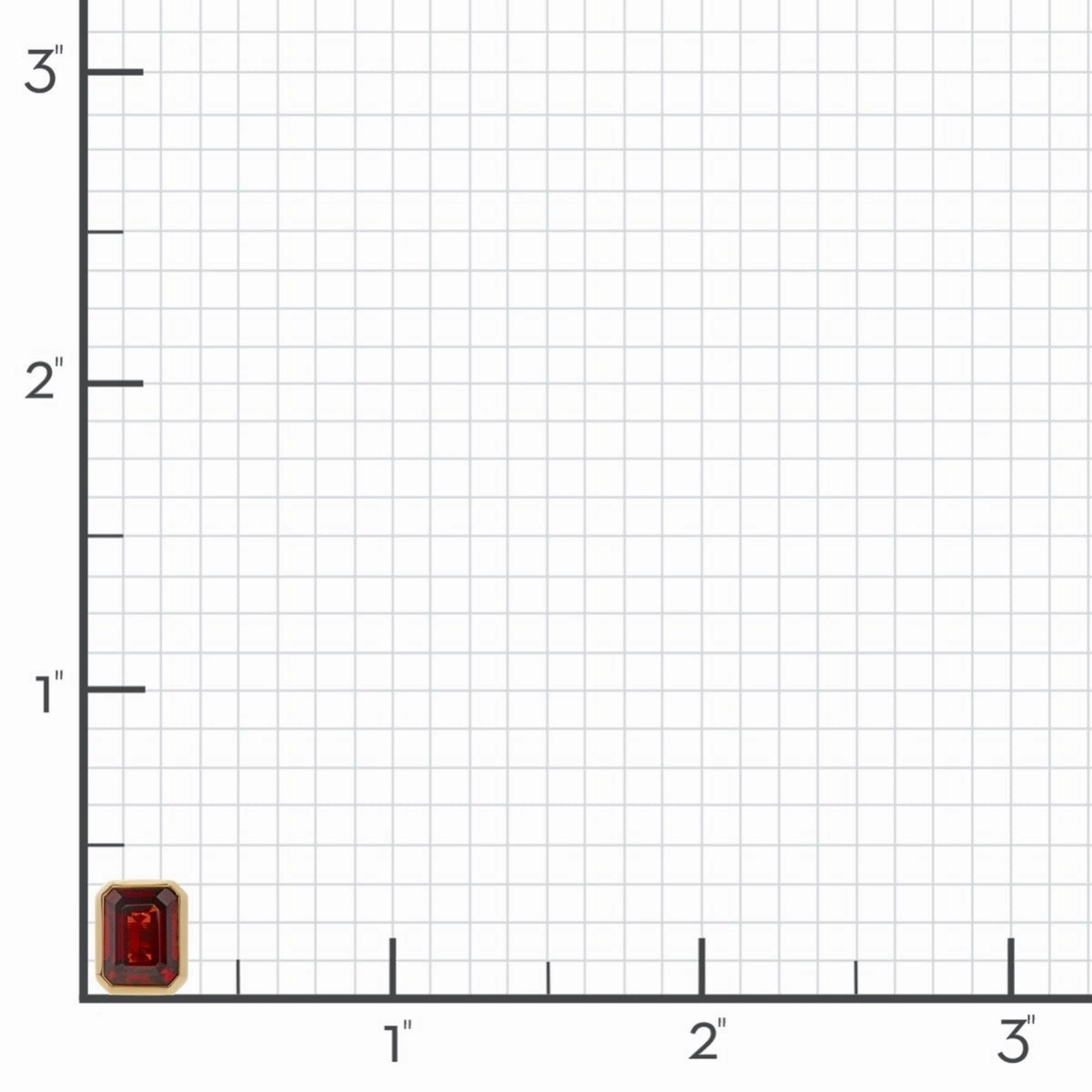 Bezel-Set Garnet Earrings