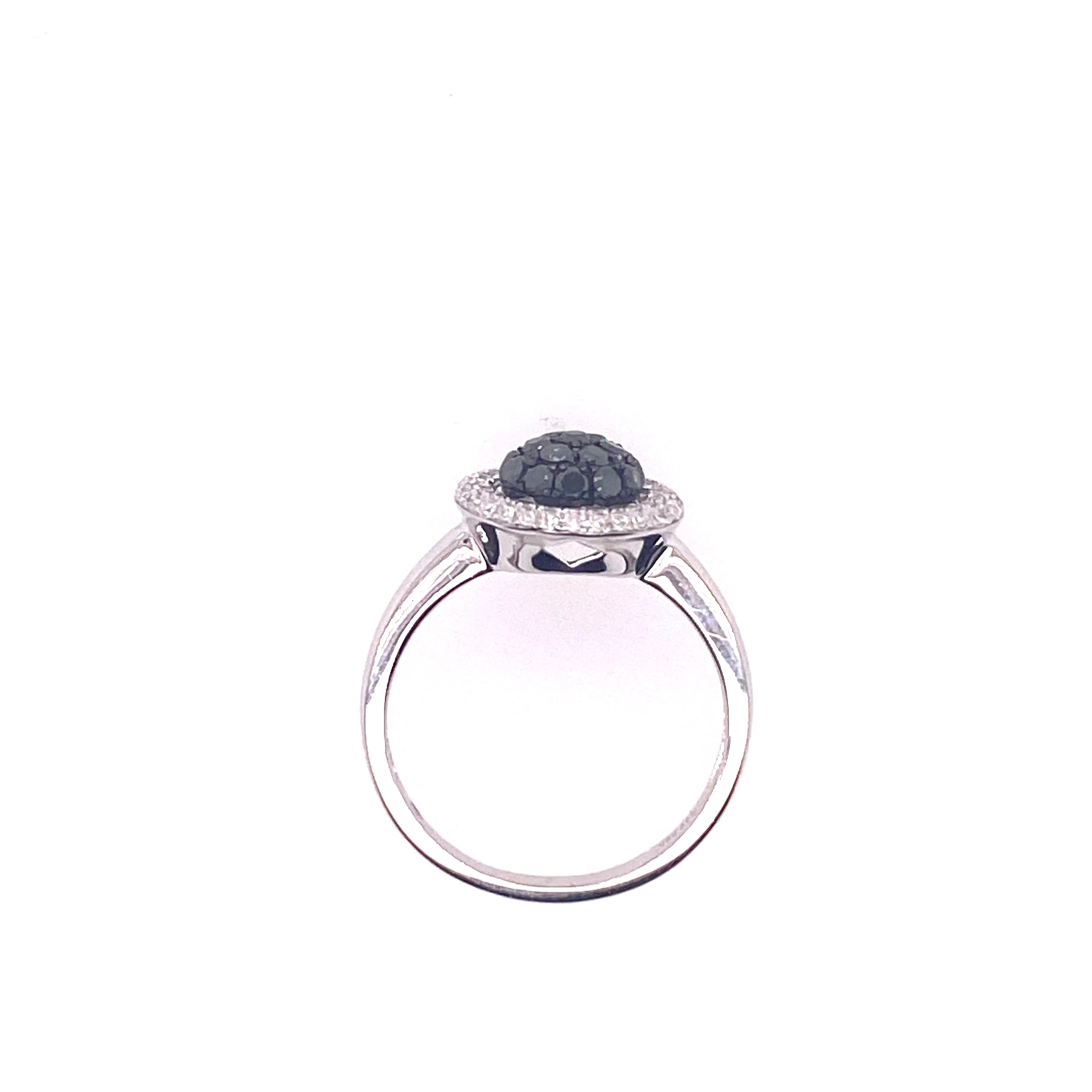 Black Diamond Cluster Ring