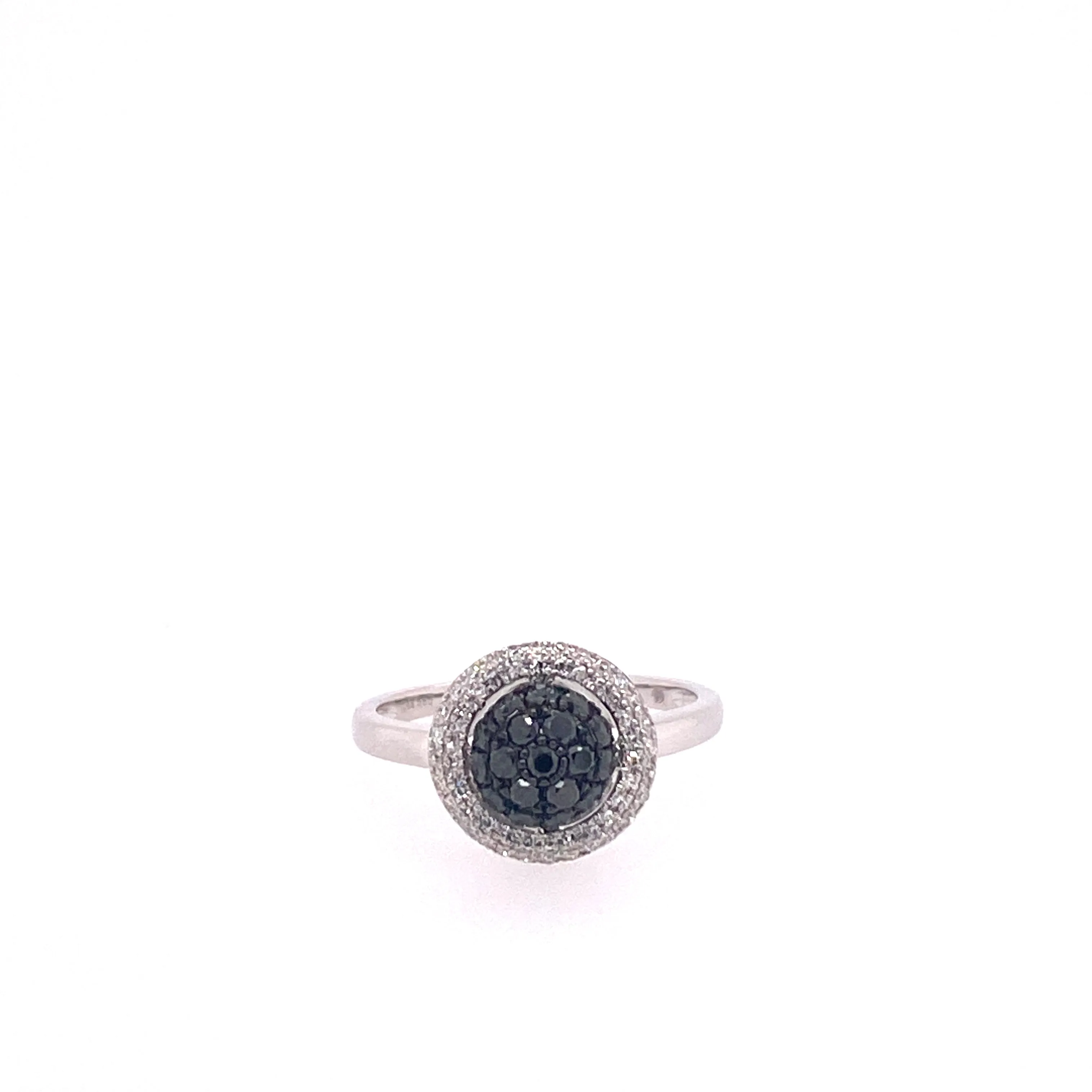 Black Diamond Cluster Ring