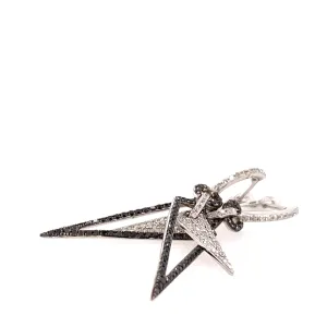 black diamond earrings