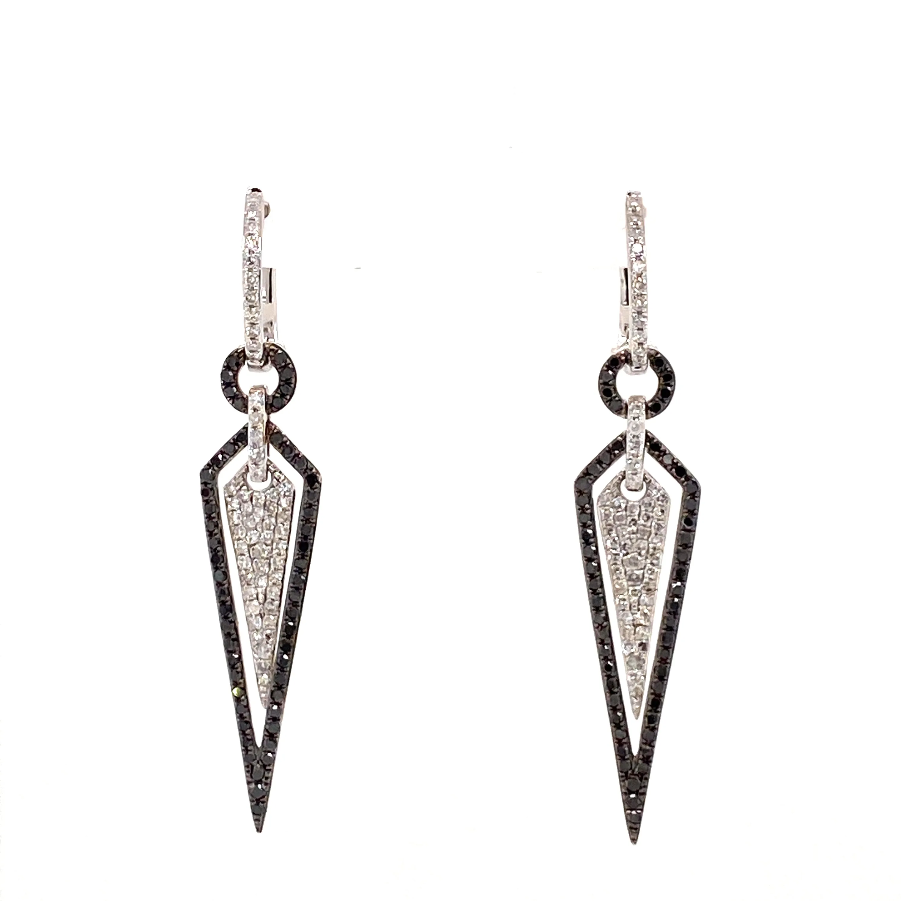 black diamond earrings