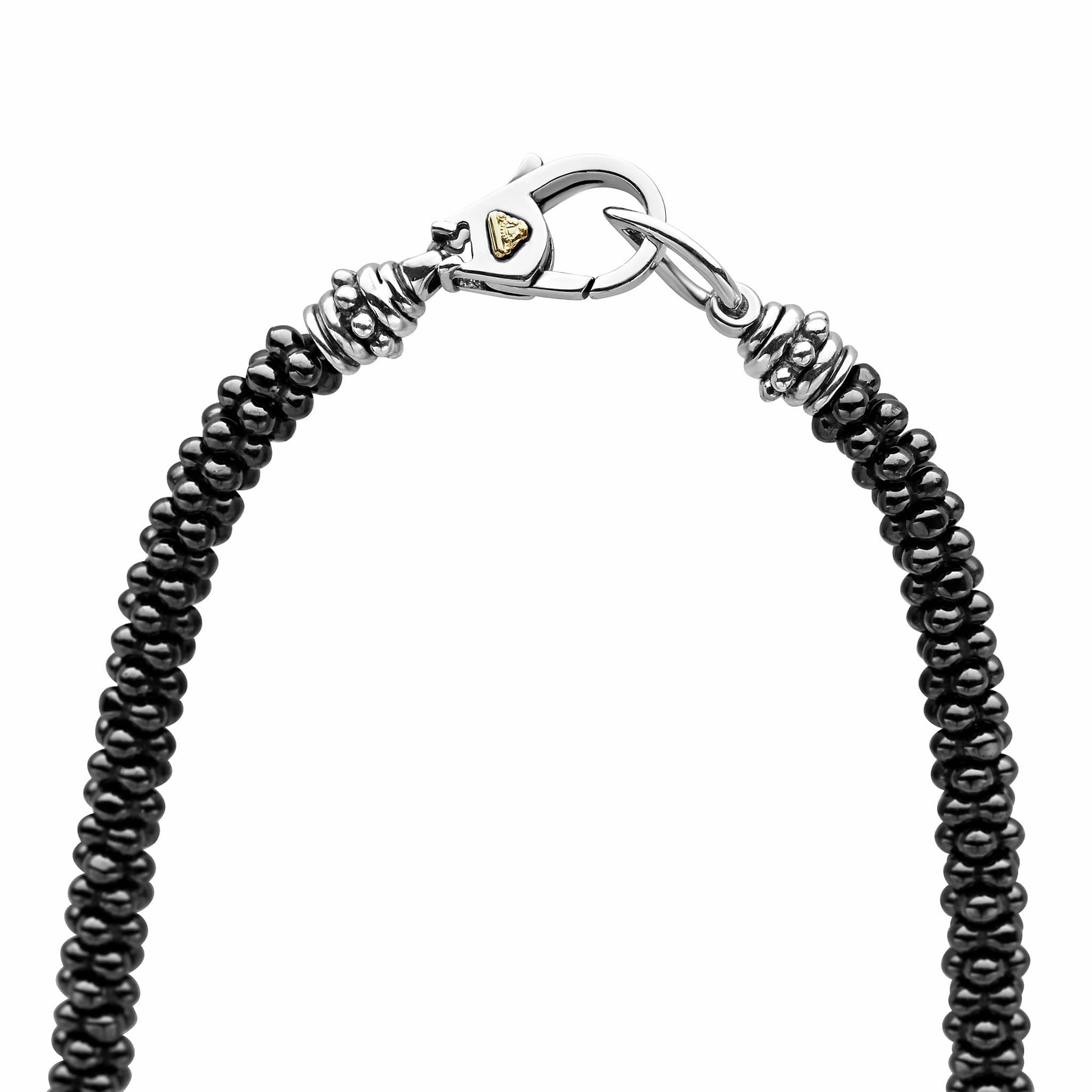 Black Caviar Black Ceramic Beaded Necklace | 5mm