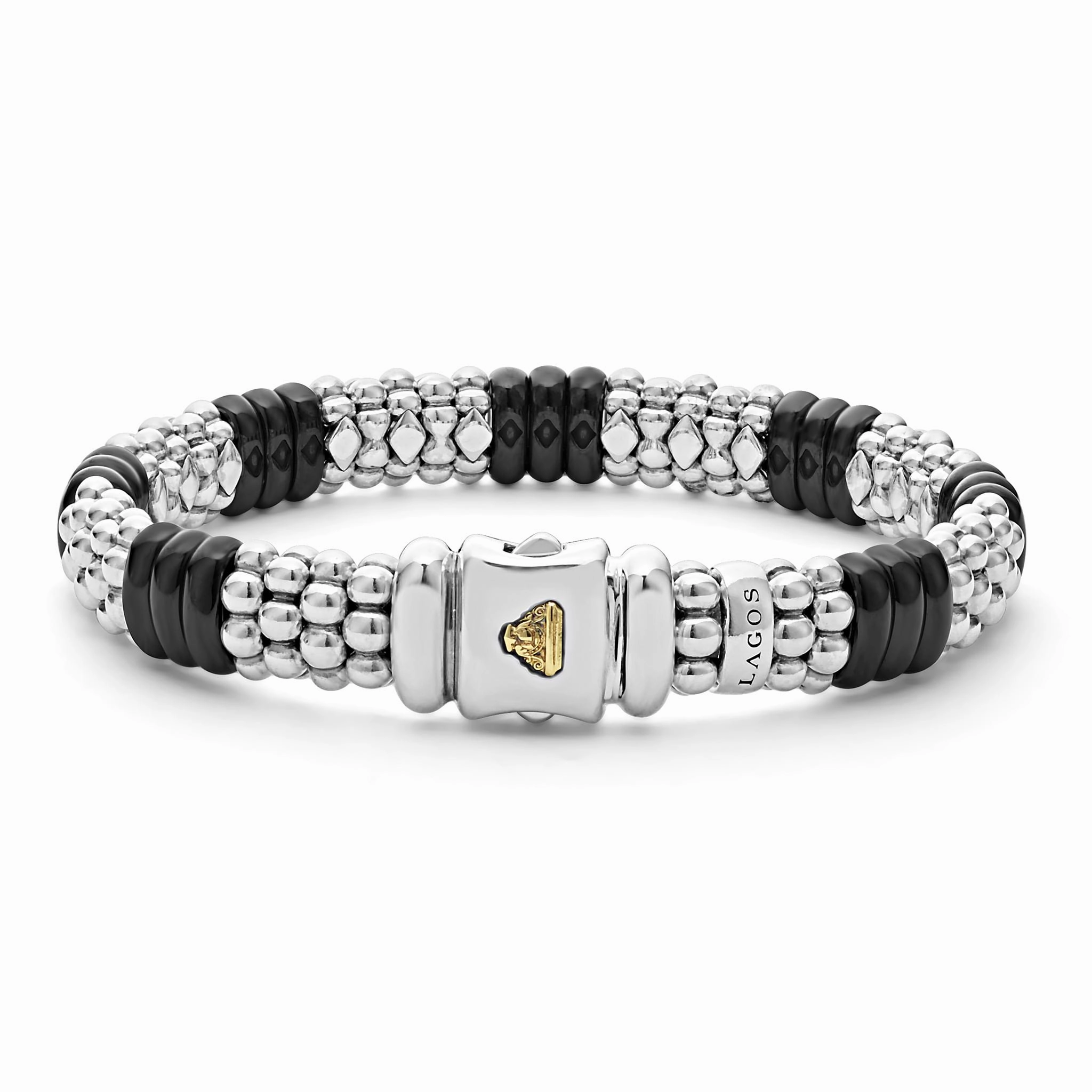 Black Caviar Black Ceramic Caviar Beaded Bracelet | 9mm
