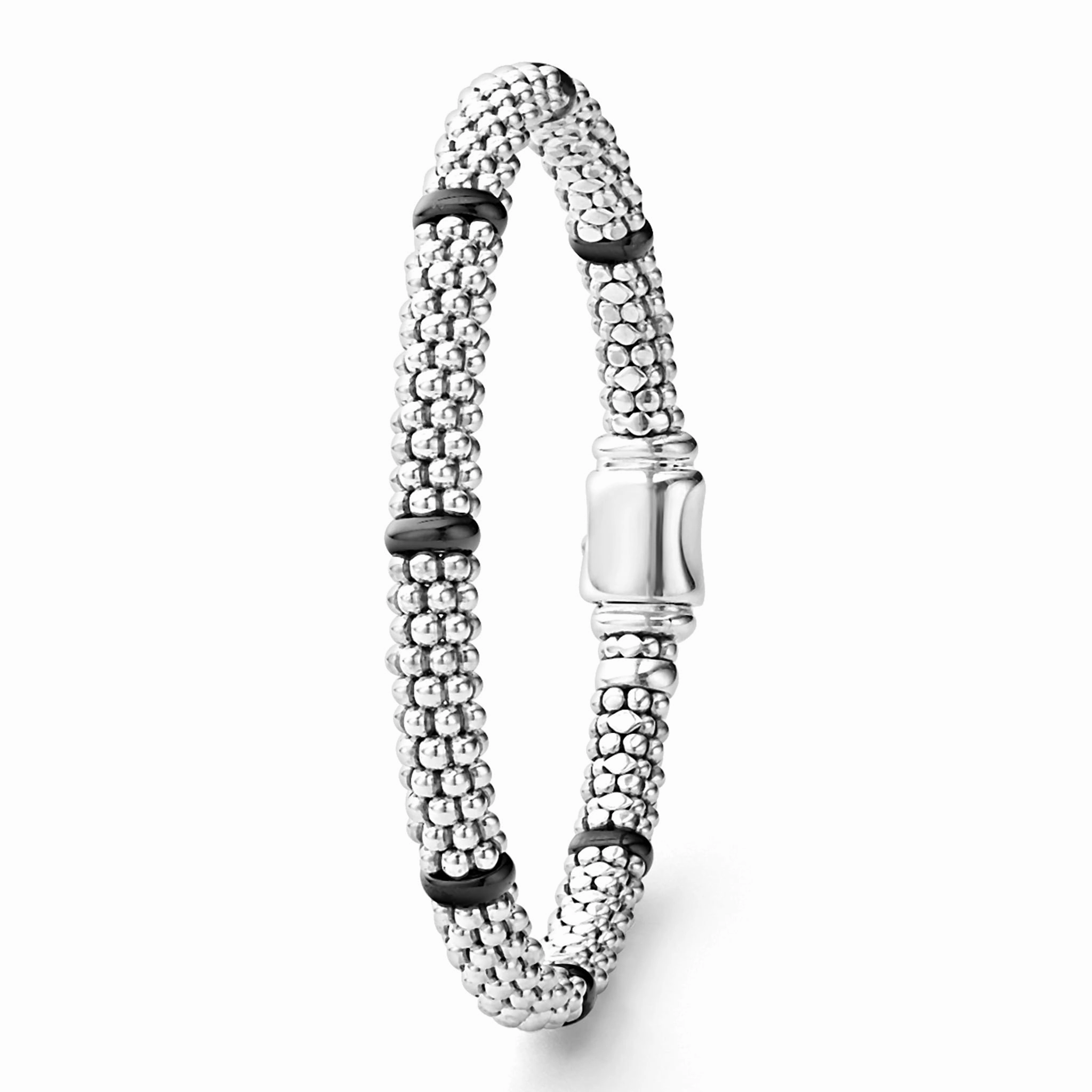 Black Caviar Black Ceramic Station Caviar Bracelet | 6mm