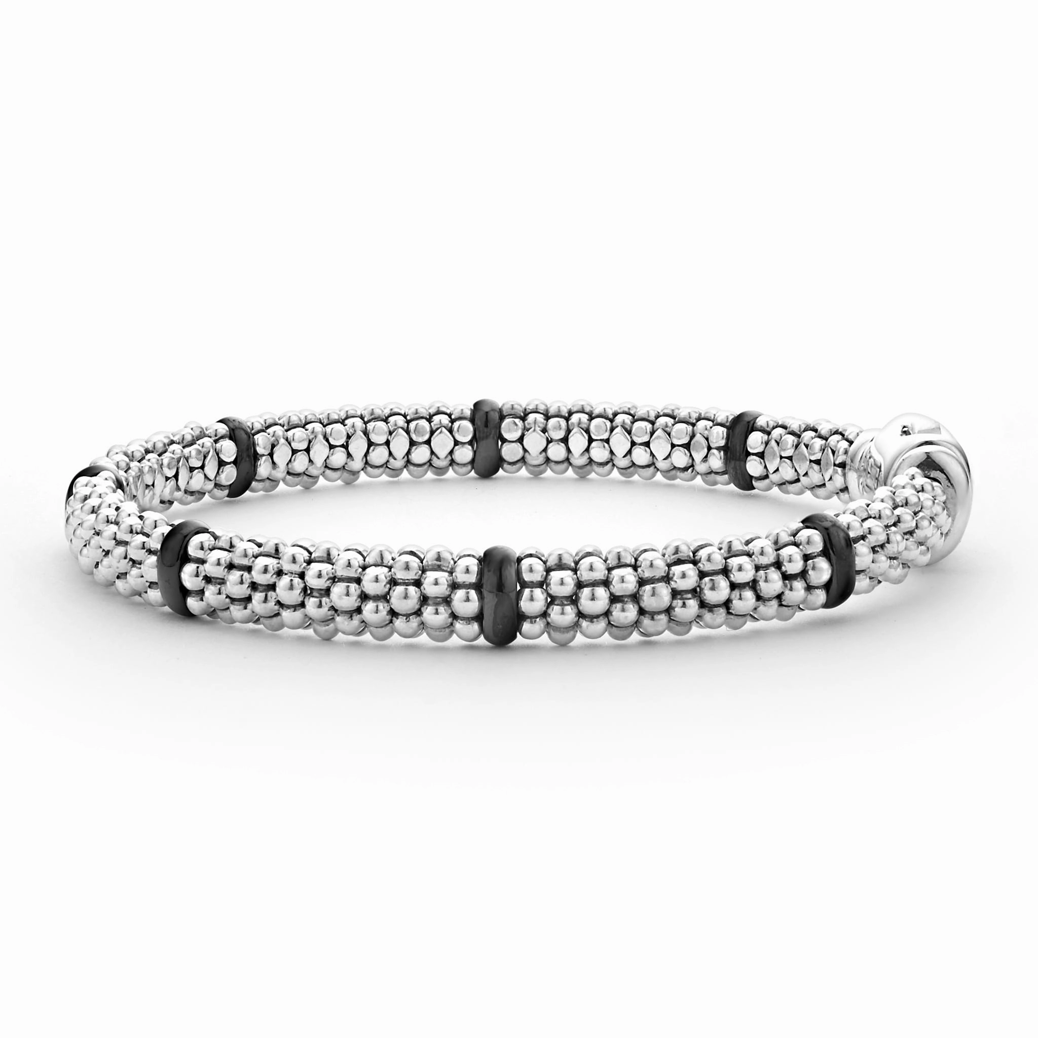 Black Caviar Black Ceramic Station Caviar Bracelet | 6mm