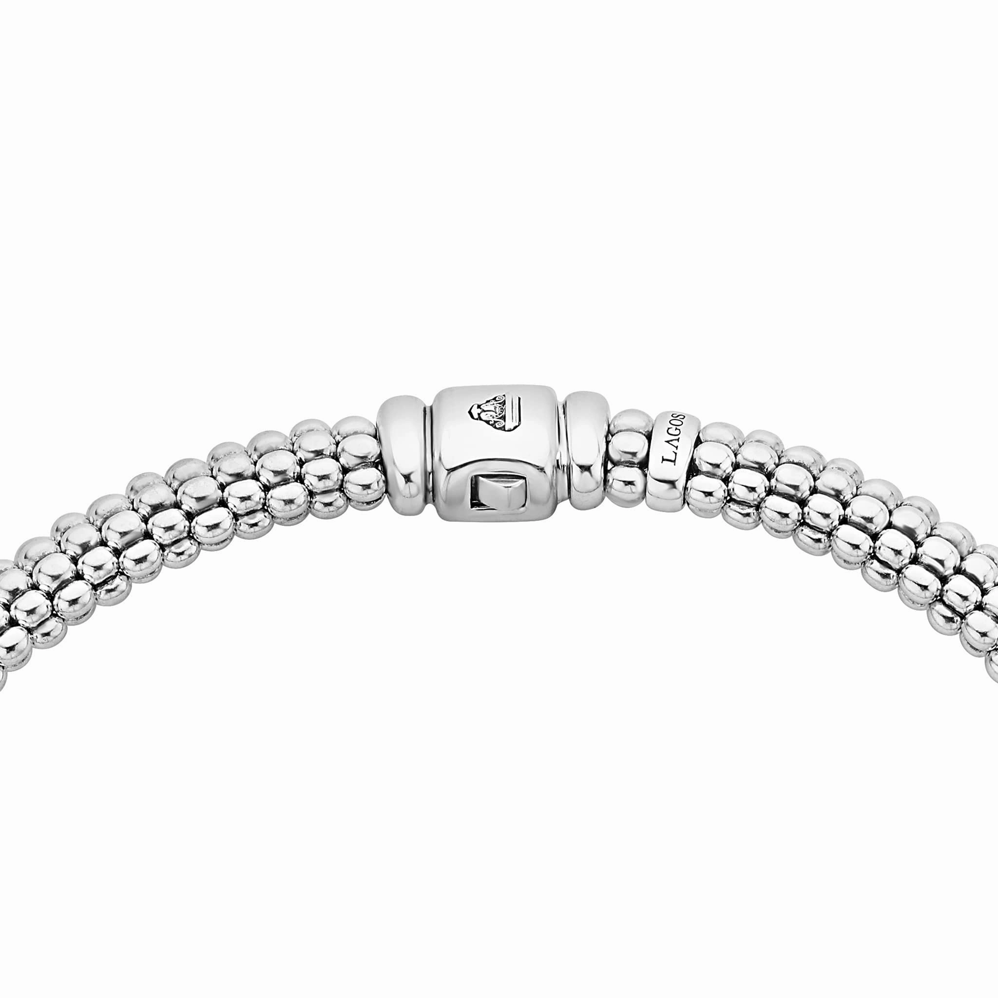Black Caviar Black Single Station Diamond Caviar Necklace