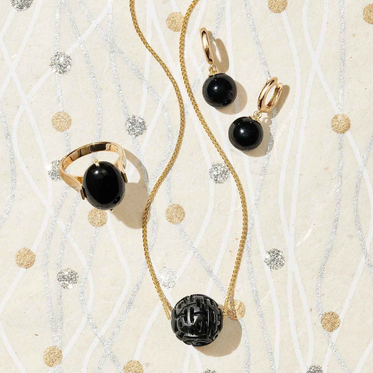 Black Jade Dragon Ball Pendant Necklace
