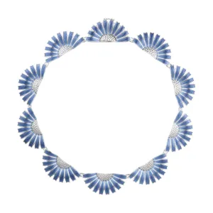 Blue Daisy Necklace