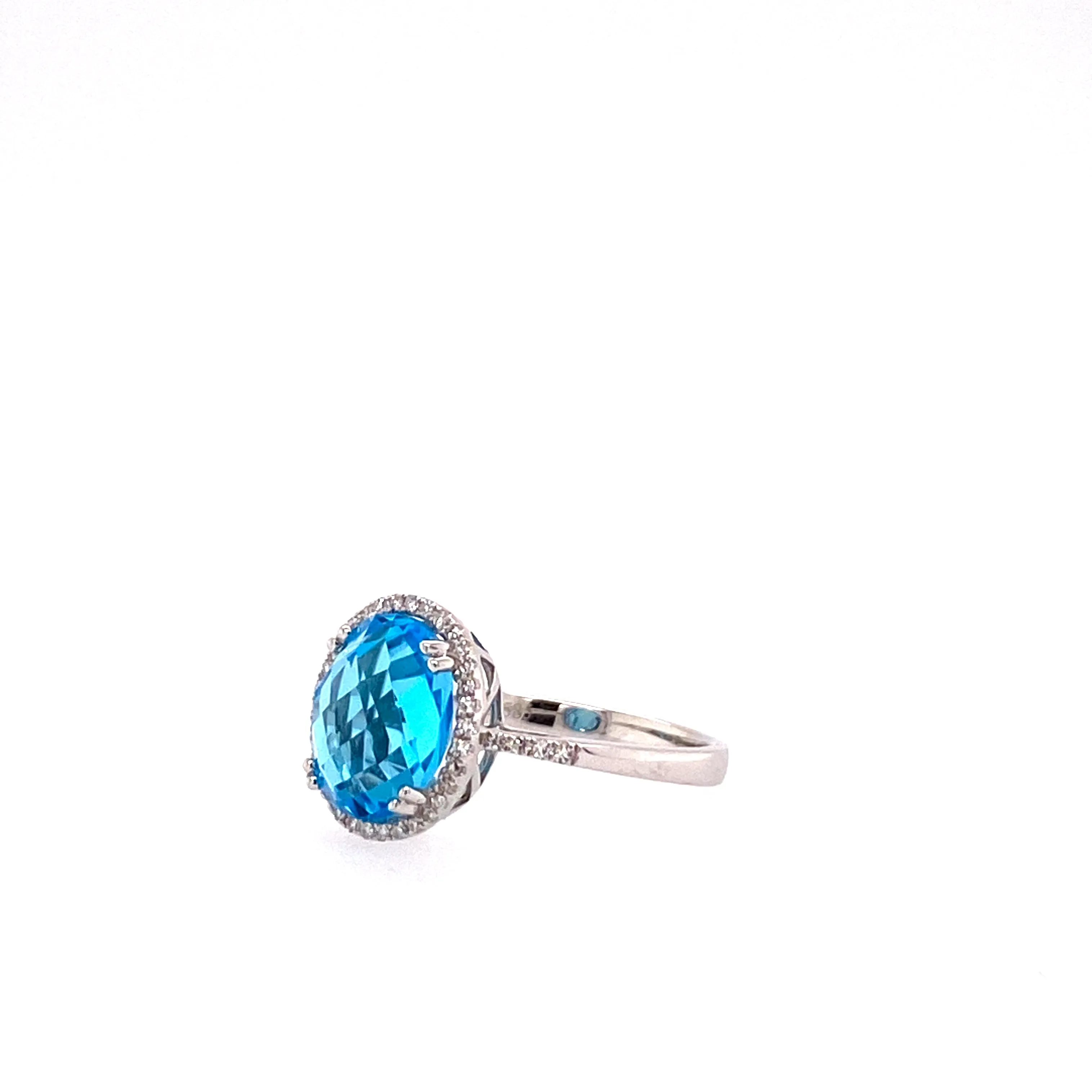 blue topaz and diamond ring