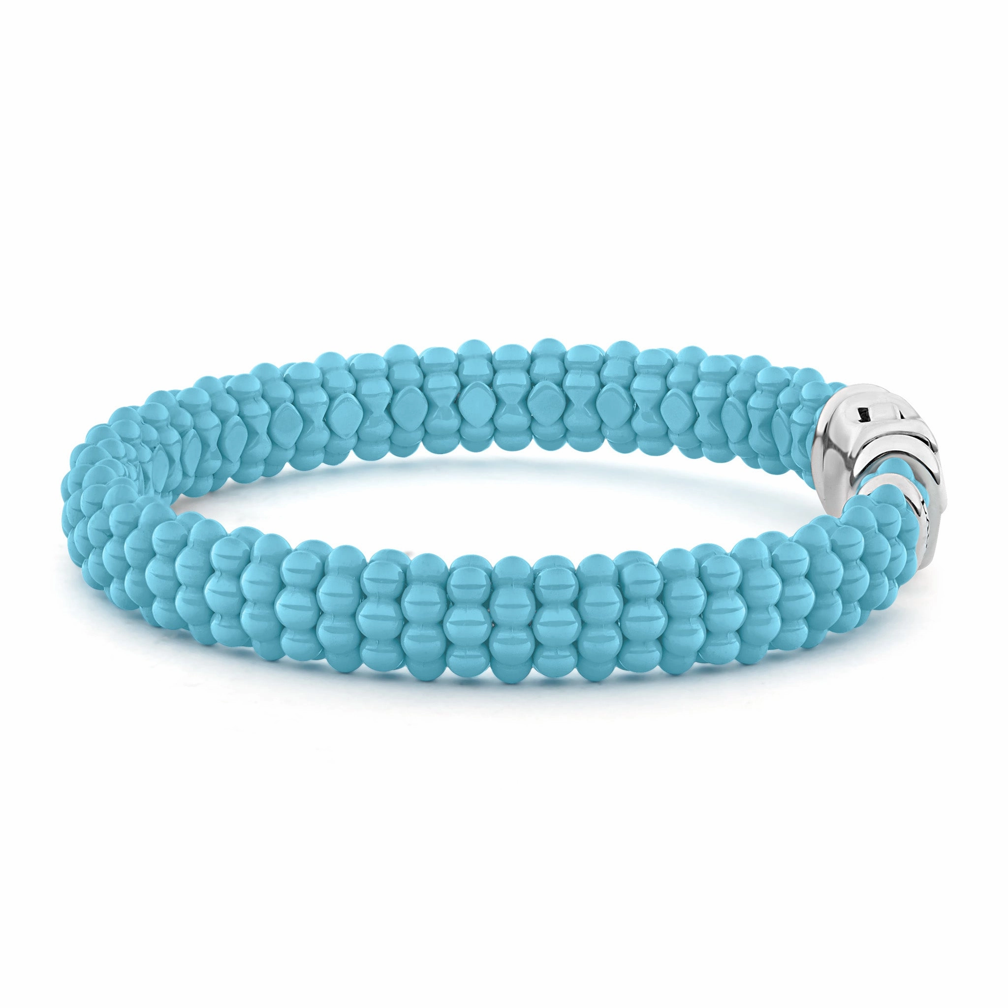 Blue Caviar Blue Ceramic Beaded Bracelet | 9mm