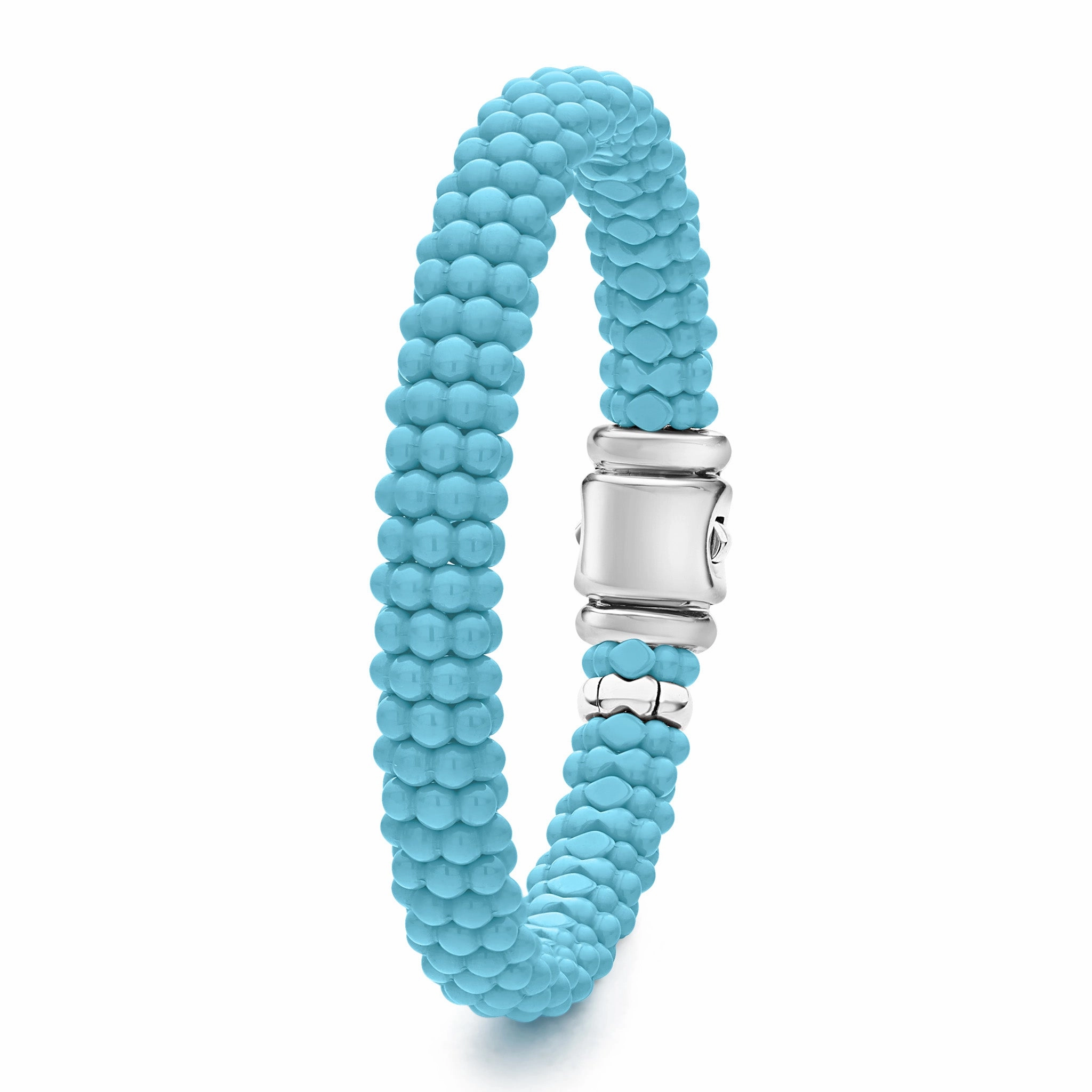 Blue Caviar Blue Ceramic Beaded Bracelet | 9mm