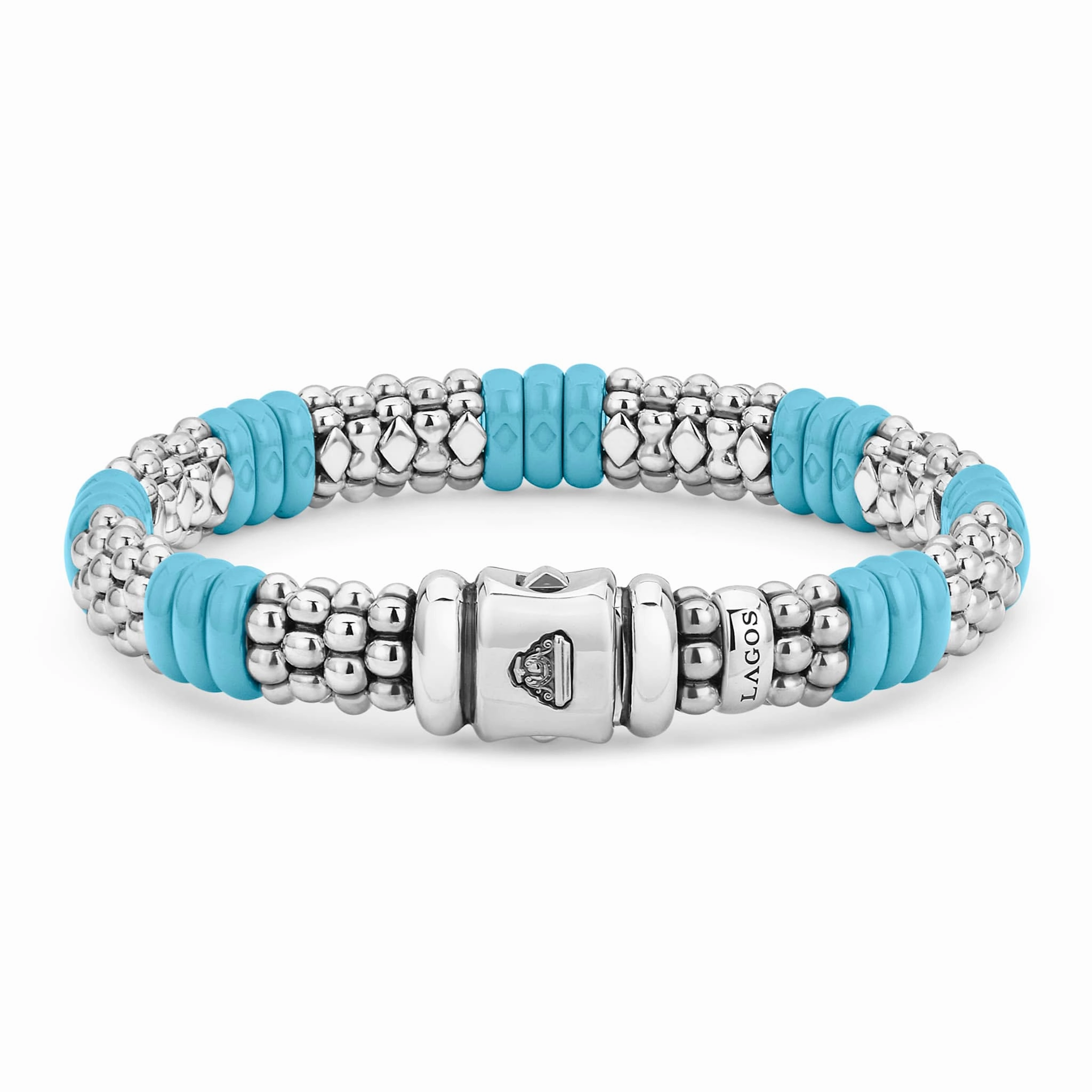 Blue Caviar Blue Ceramic Caviar Beaded Bracelet | 9mm