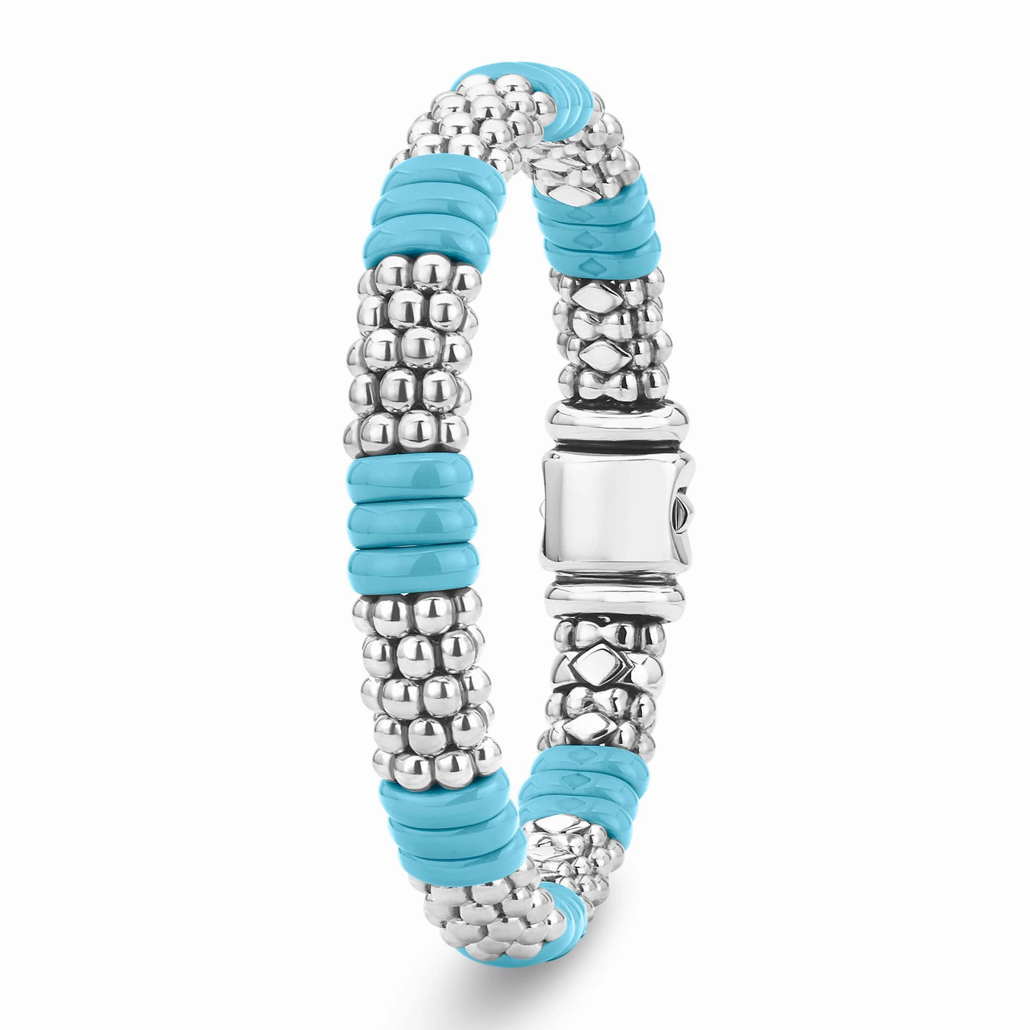 Blue Caviar Blue Ceramic Caviar Beaded Bracelet | 9mm