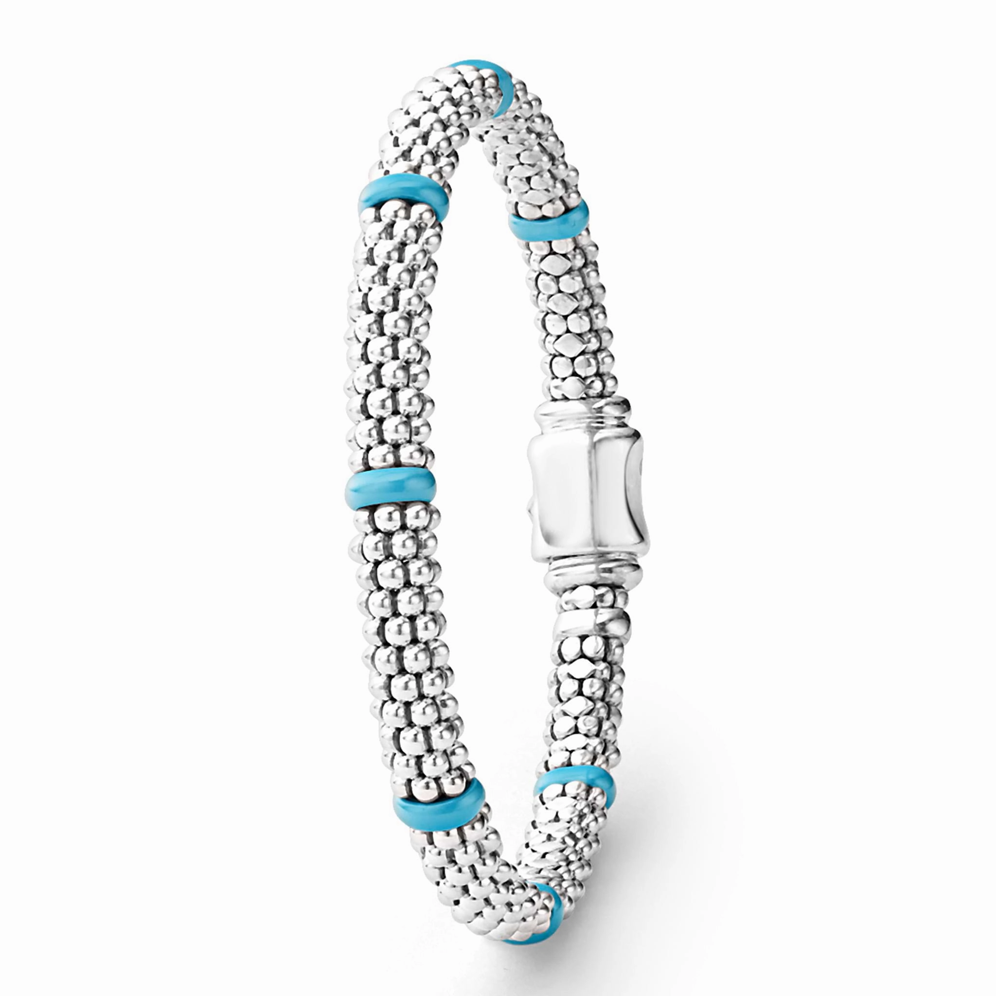 Blue Caviar Blue Ceramic Station Caviar Bracelet | 6mm