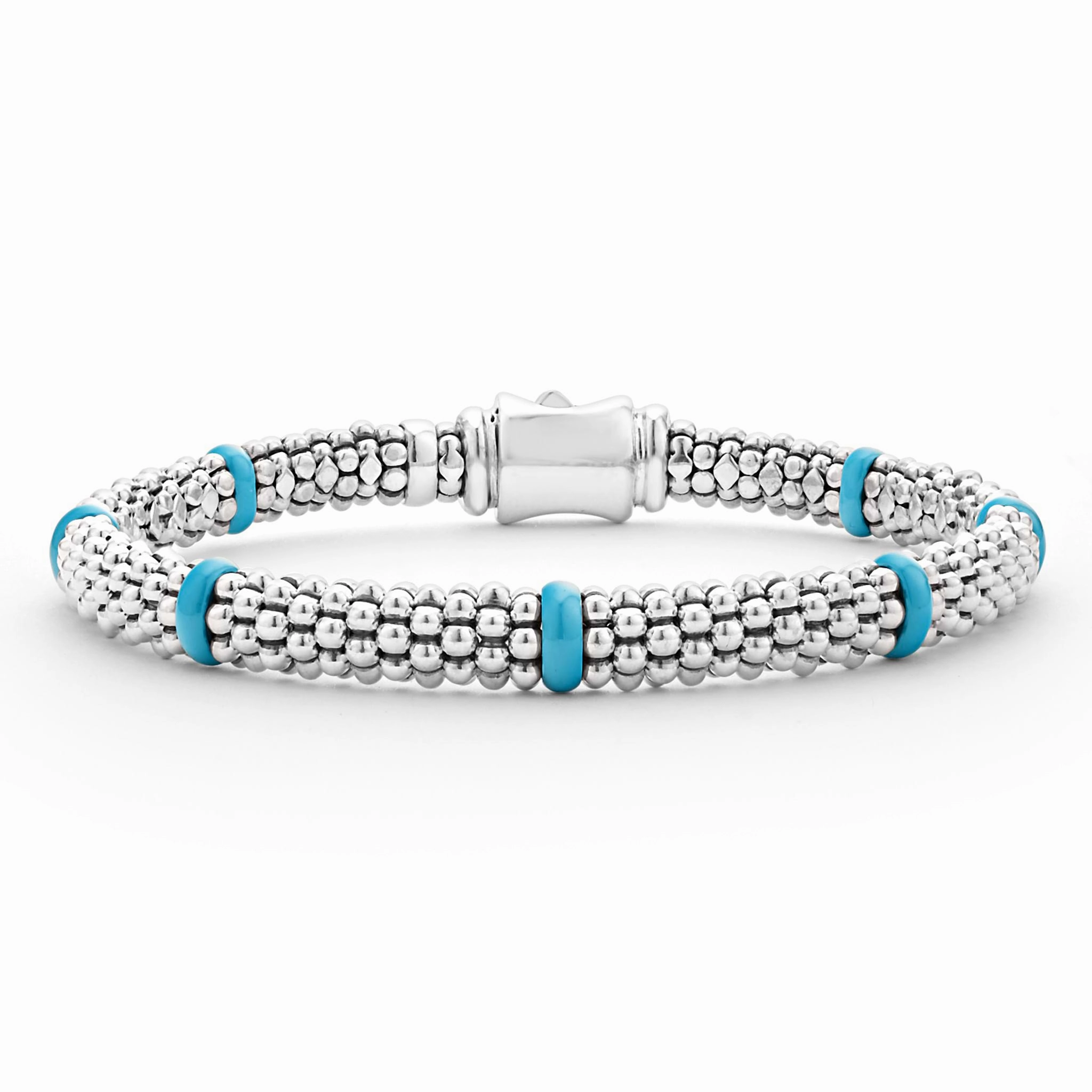 Blue Caviar Blue Ceramic Station Caviar Bracelet | 6mm