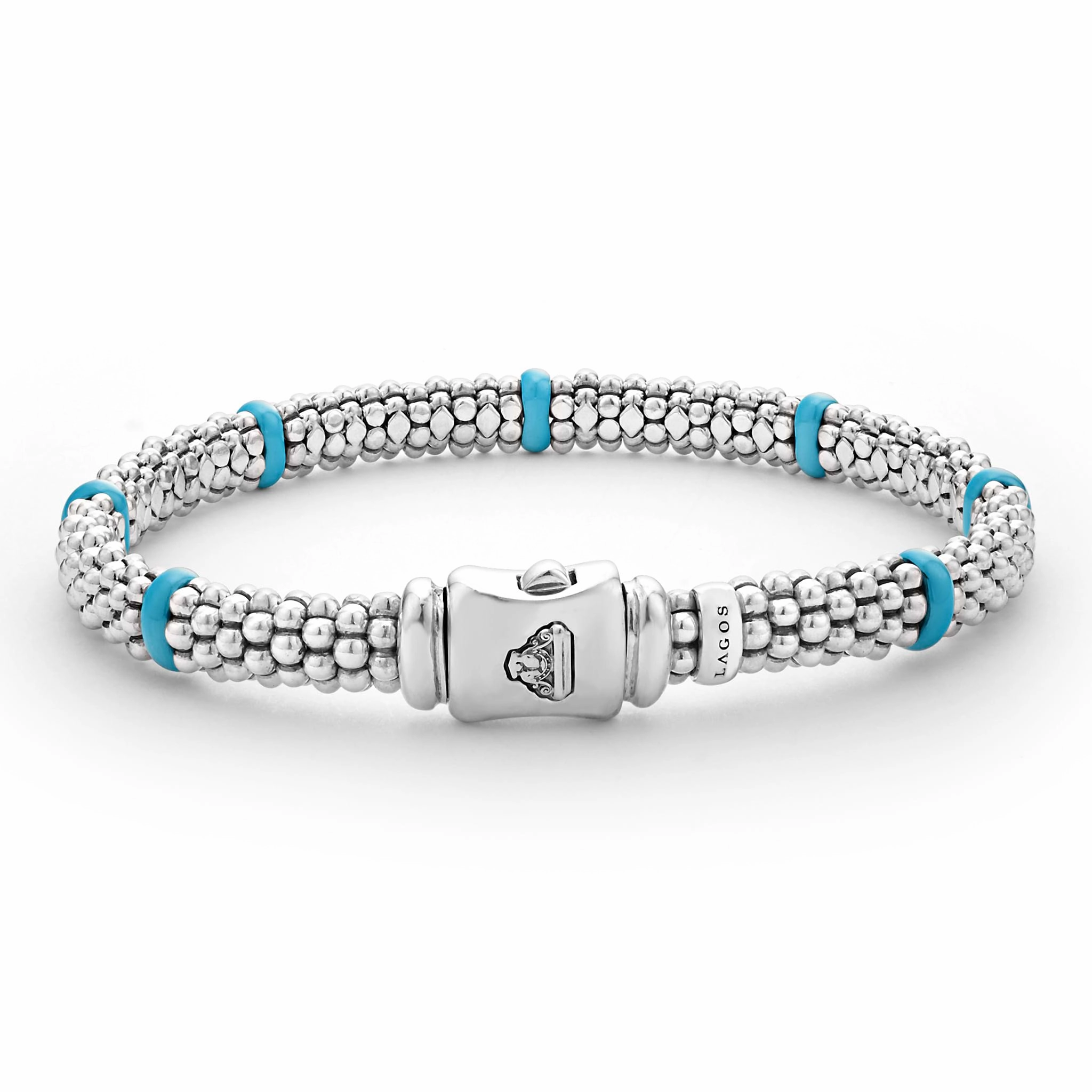 Blue Caviar Blue Ceramic Station Caviar Bracelet | 6mm