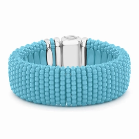 Blue Caviar Blue Statement Ceramic Caviar Bracelet | 23mm