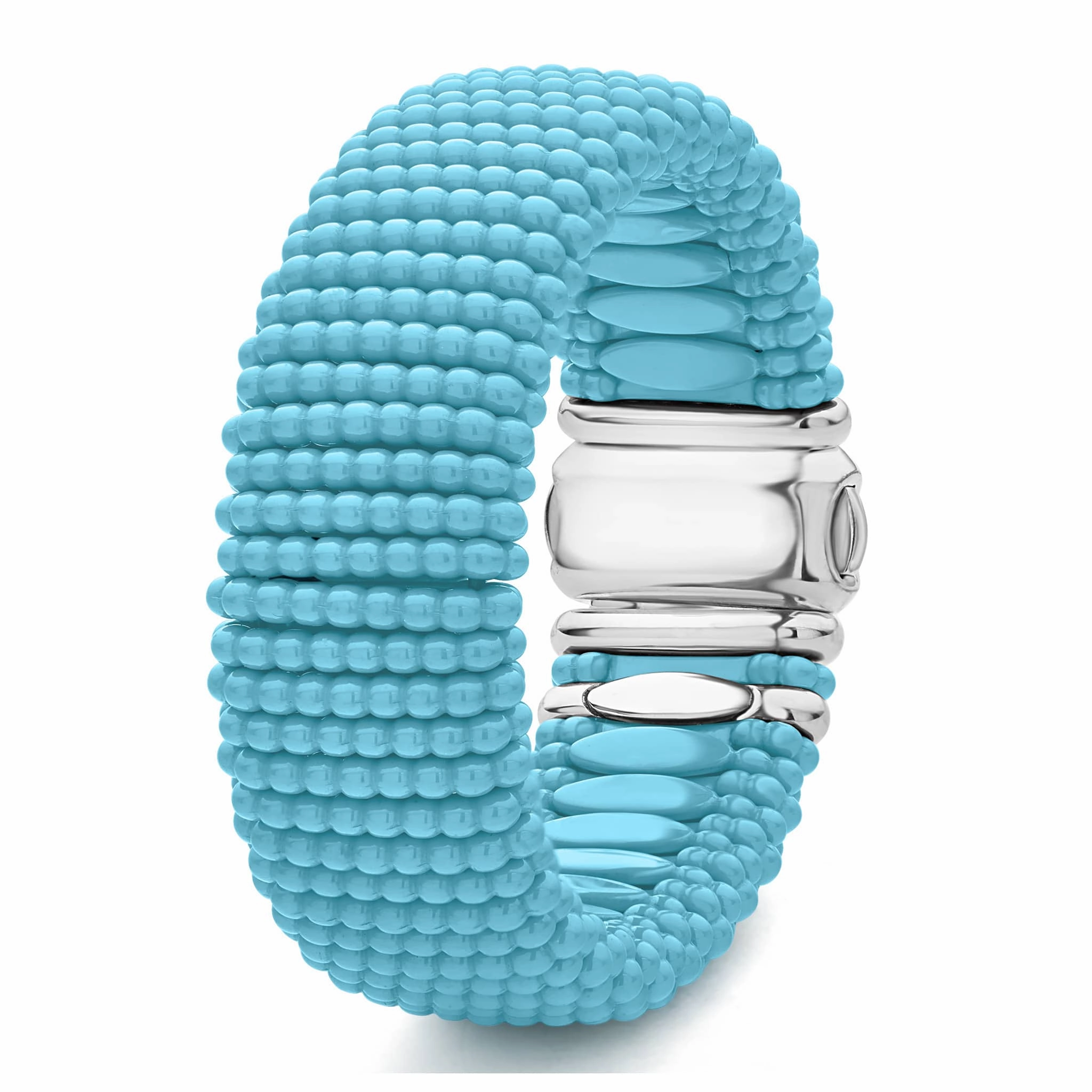 Blue Caviar Blue Statement Ceramic Caviar Bracelet | 23mm