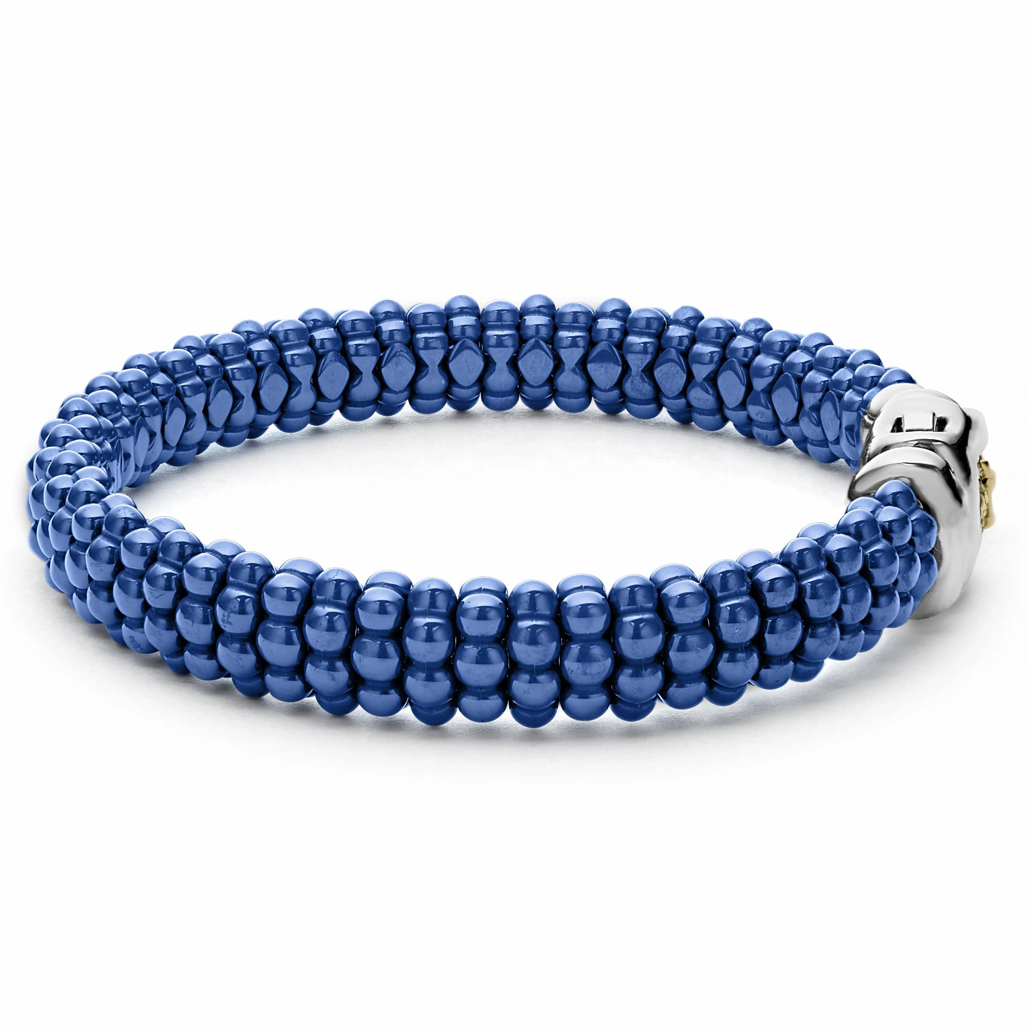 Blue Caviar Ultramarine Ceramic Beaded Bracelet | 9mm