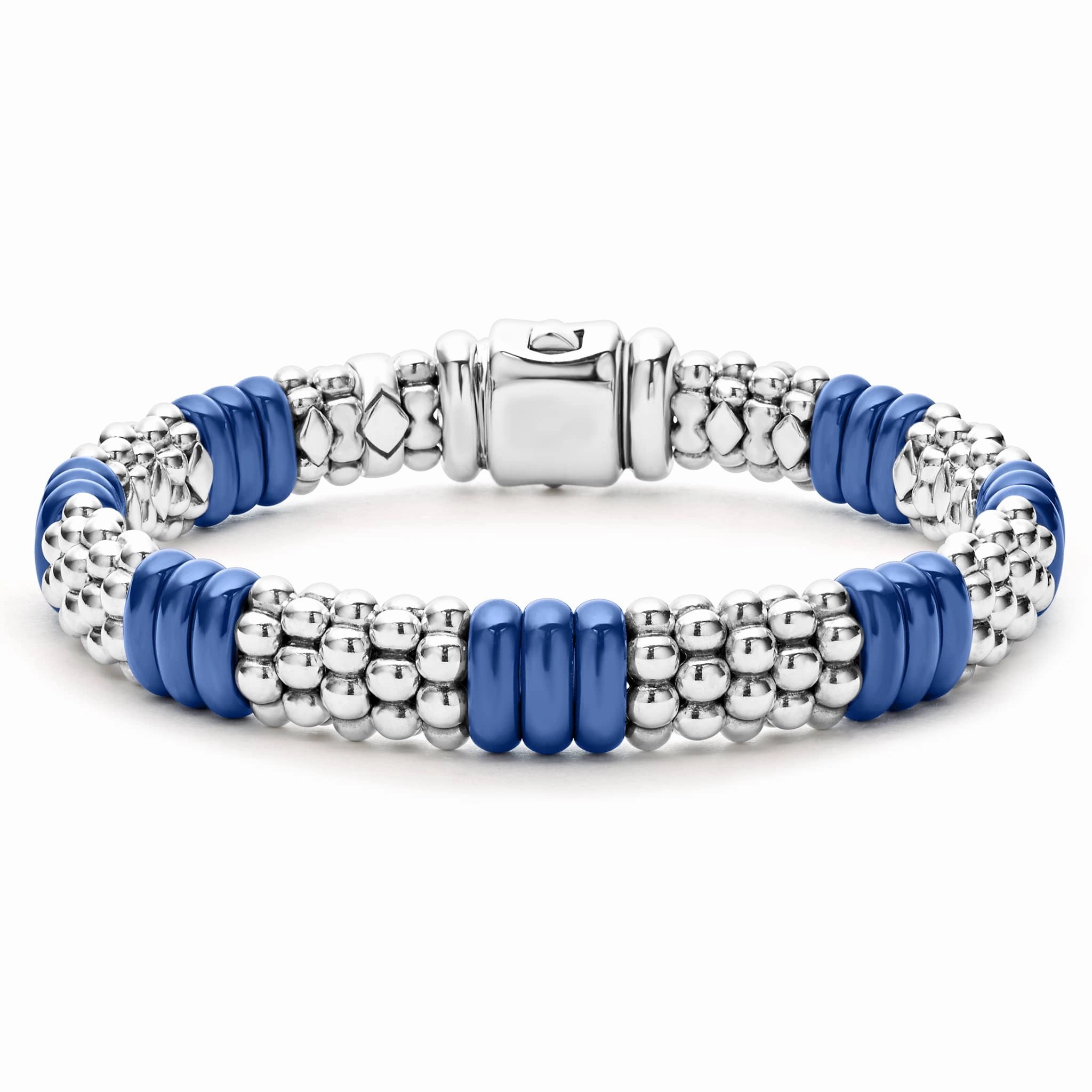 Blue Caviar Ultramarine Ceramic Caviar Beaded Bracelet | 9mm