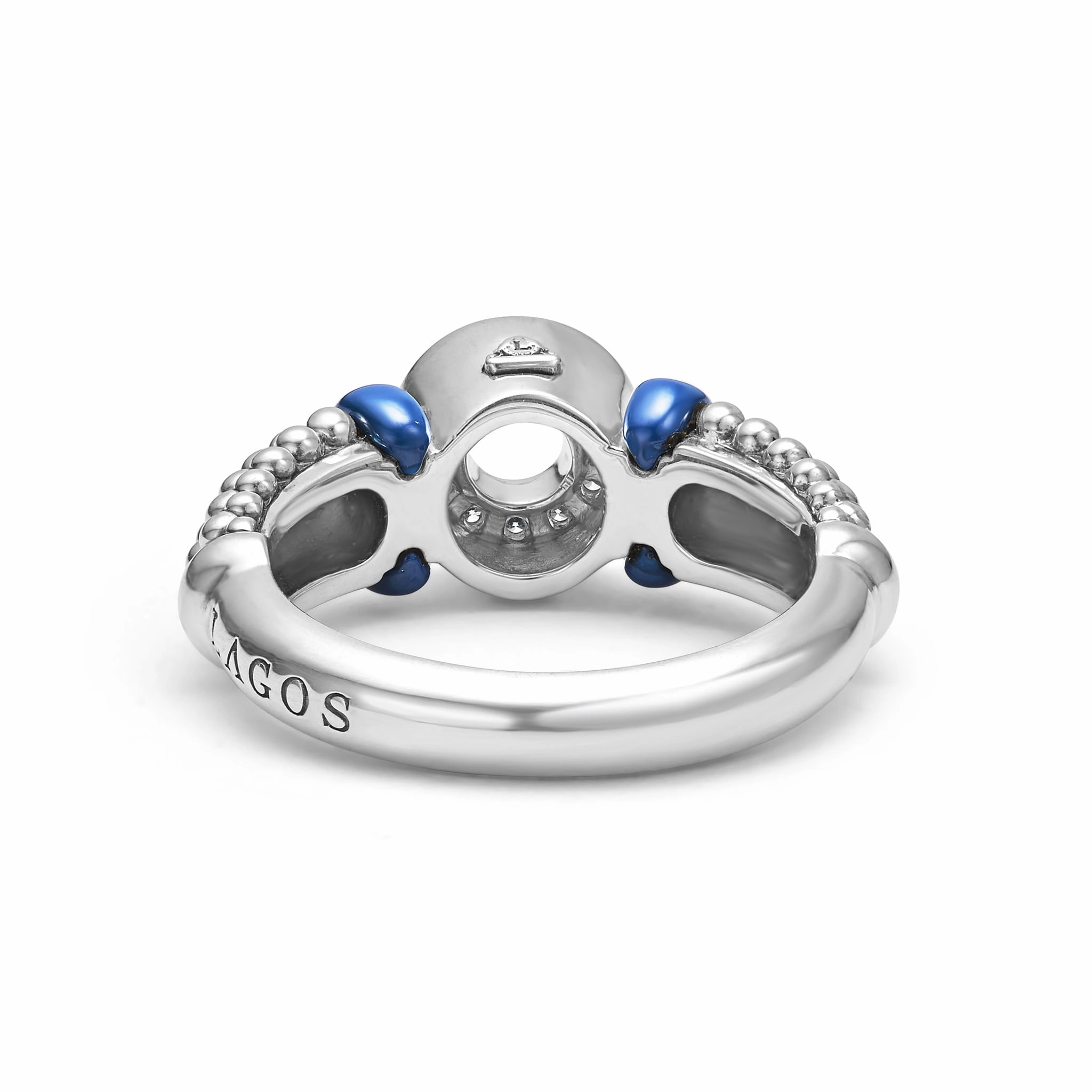 Blue Caviar Ultramarine Diamond Circle Caviar Ring