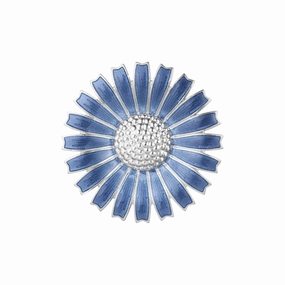 Blue Daisy Brooch