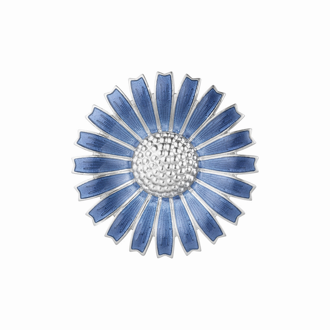 Blue Daisy Brooch