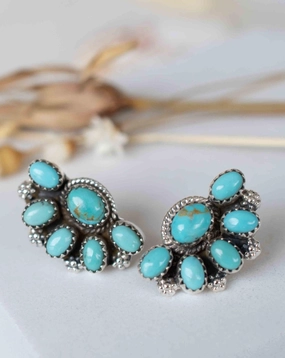 Blue Earrings ~ Turquoise Earrings ~ Sterling Silver 925 ~ ME012