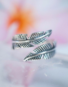 Camburi Leaf Ring ~Sterling Silver 925~ SMR001