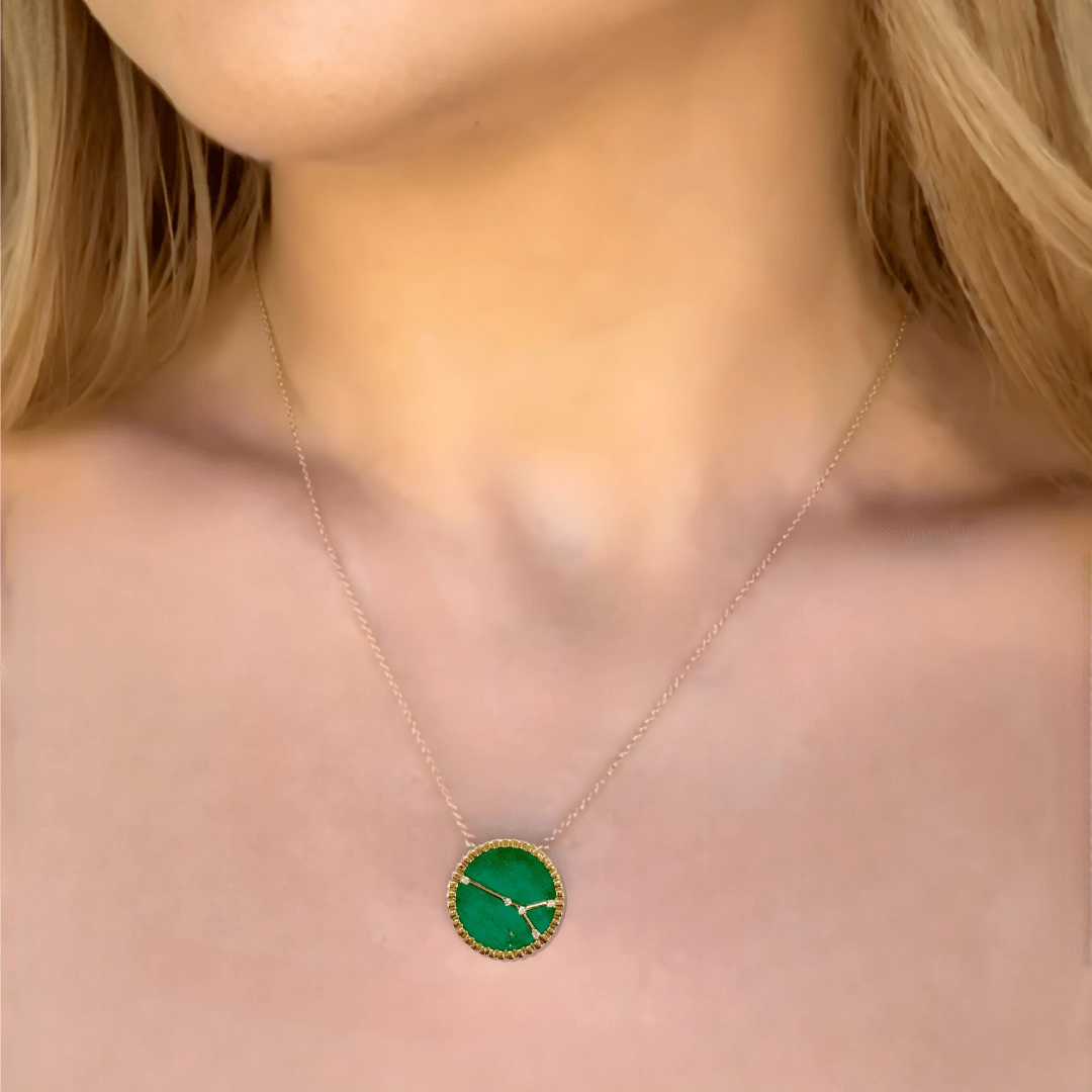 Cancer Necklace, 18k Gold