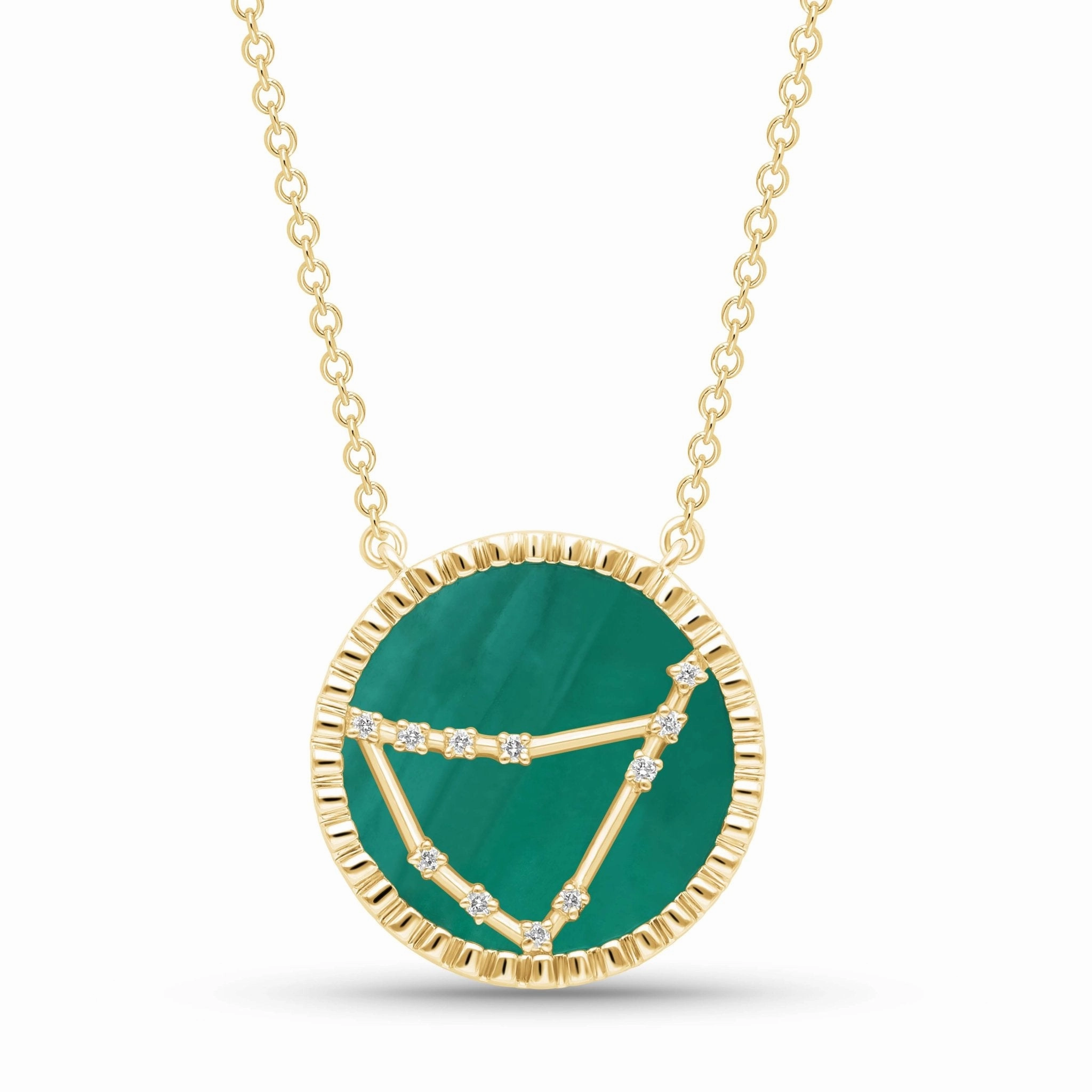 Capricorn Necklace, 18k Gold