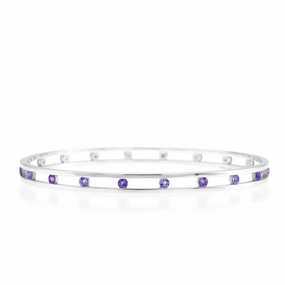 Carousel Bangle in Amethyst
