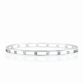 Carousel Bangle in Swiss Blue Topaz