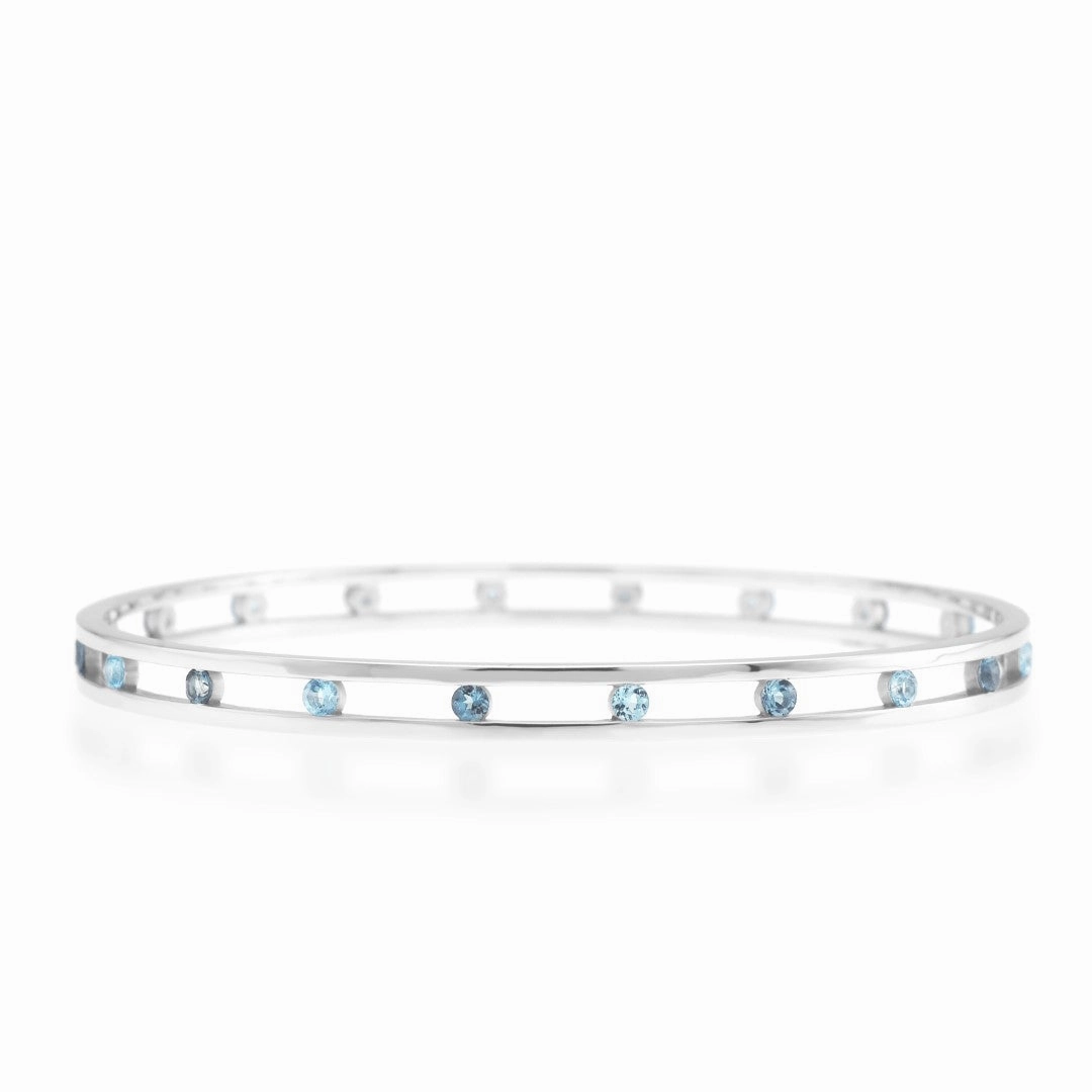Carousel Bangle in Swiss Blue Topaz