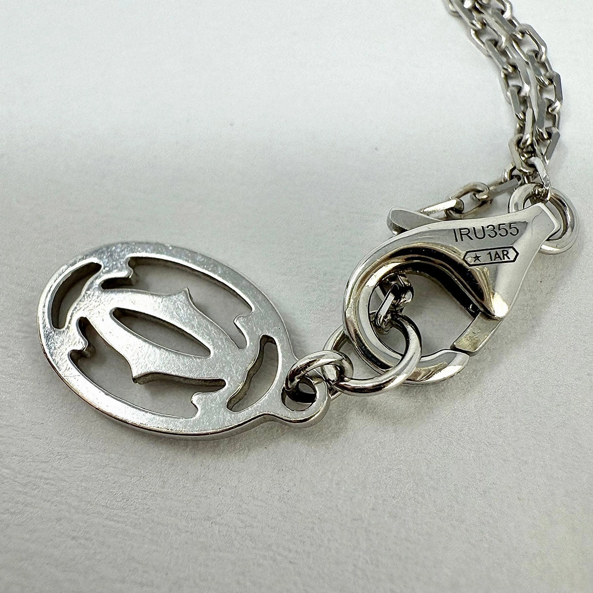 Cartier 18K White Gold D'Amour .18ct Diamond Necklace