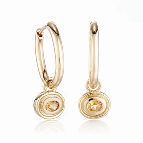 Catalina Drop Earrings in Citrine