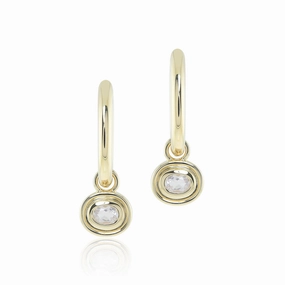 Catalina Drop Earrings in Rose Quartz