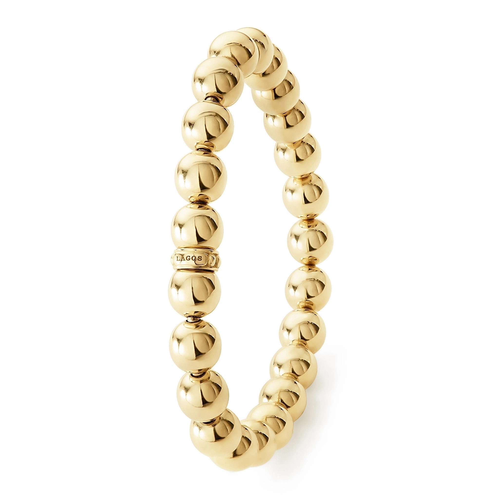 Caviar Gold 18K Gold Bead Bracelet | 8mm