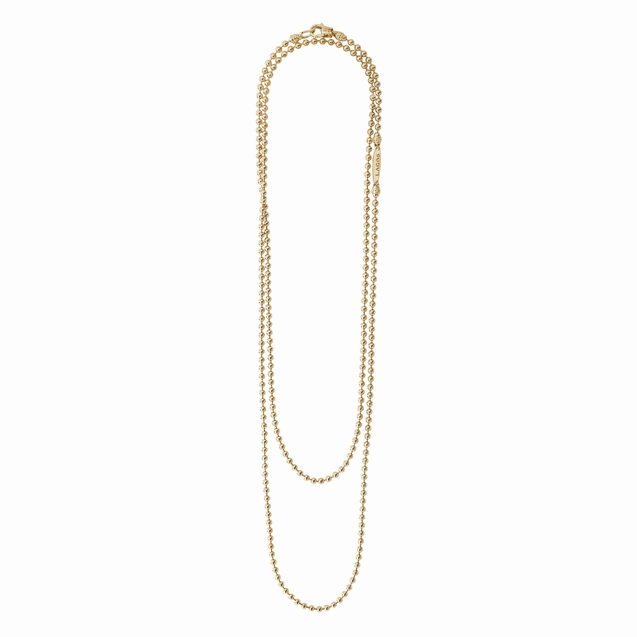 Caviar Gold 18K Gold Beaded Necklace