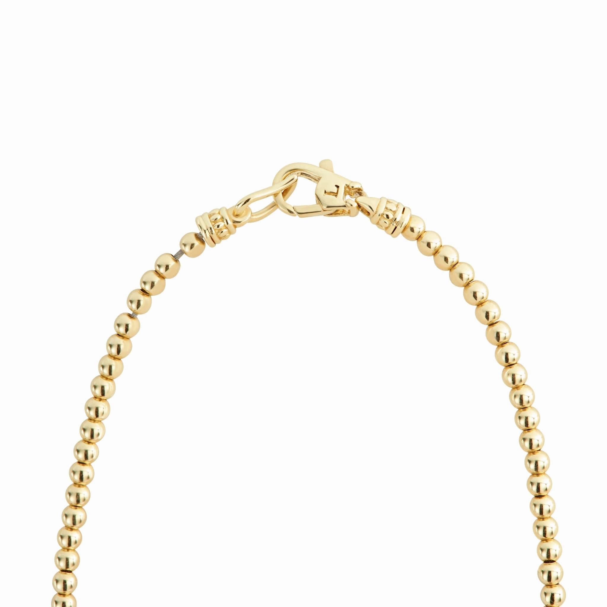 Caviar Gold 18K Gold Beaded Necklace