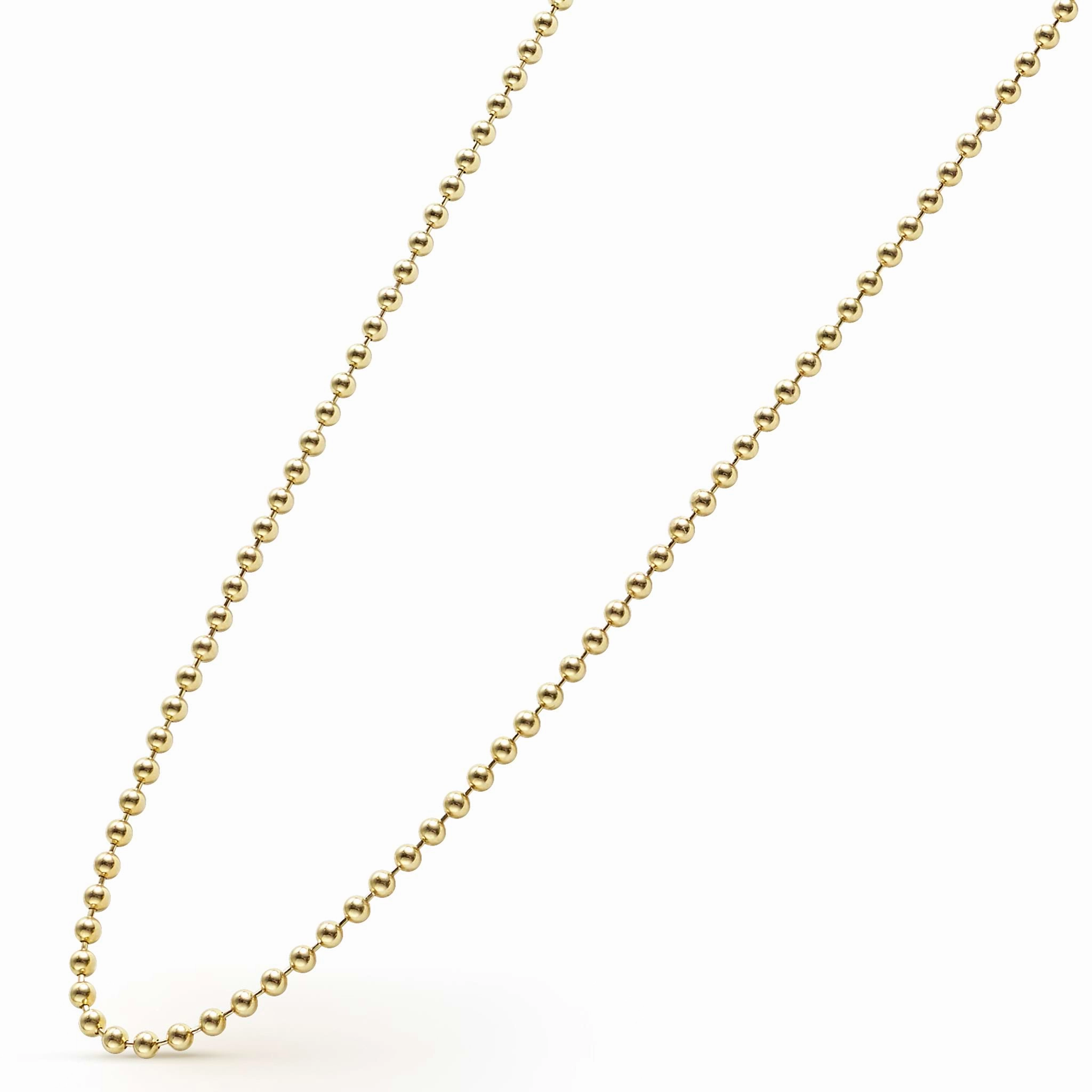 Caviar Gold 18K Gold Beaded Necklace