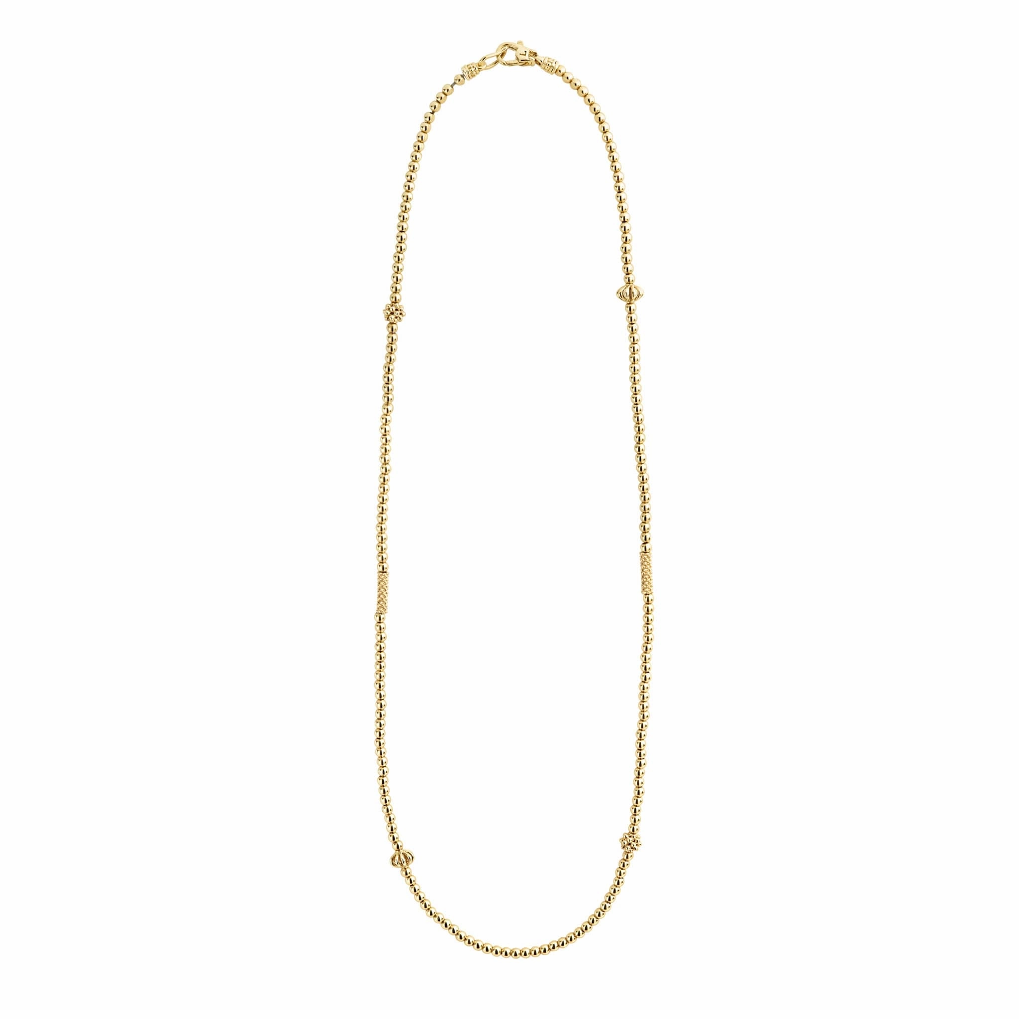 Caviar Gold 18K Gold Beaded Necklace