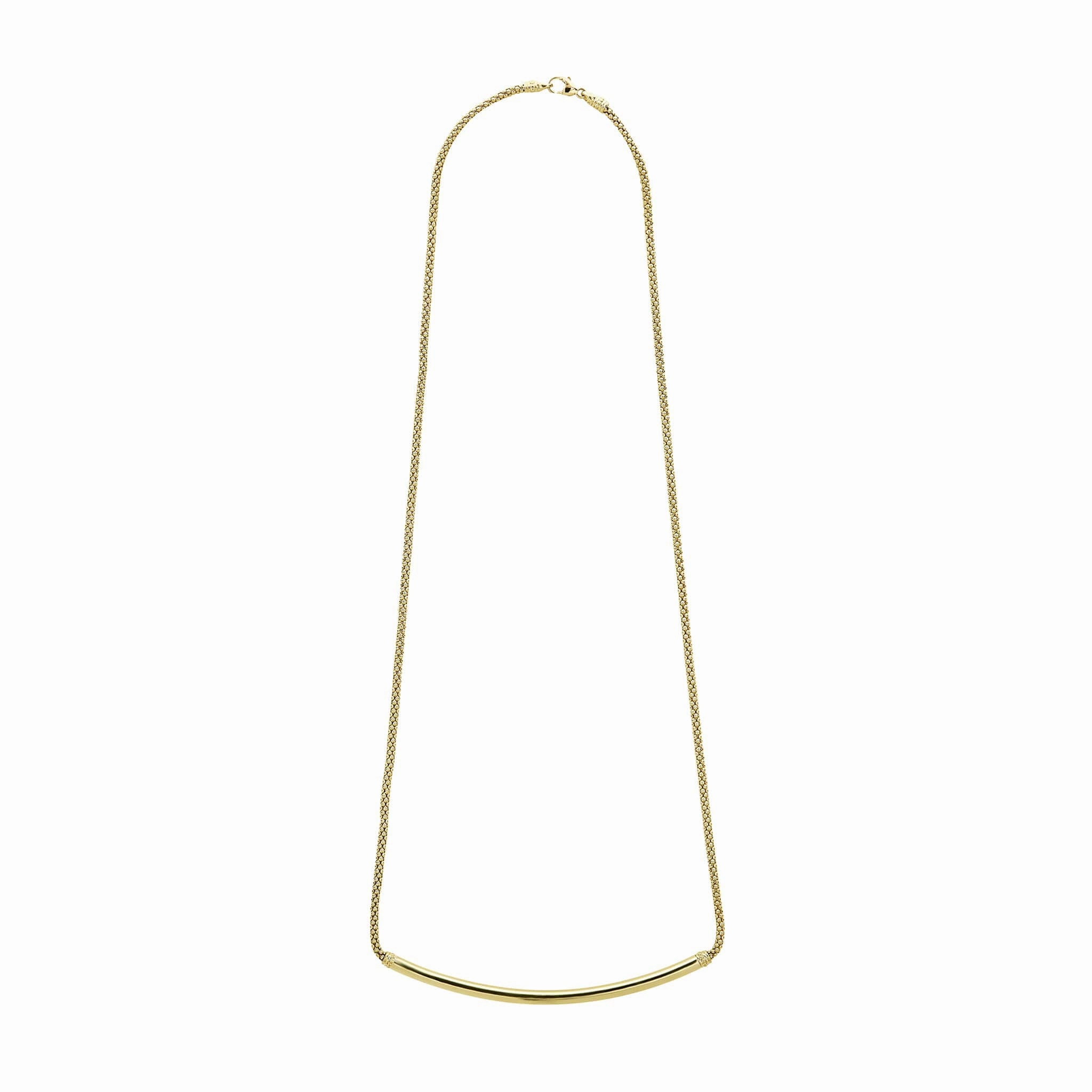 Caviar Gold 18K Gold Caviar Bar Necklace