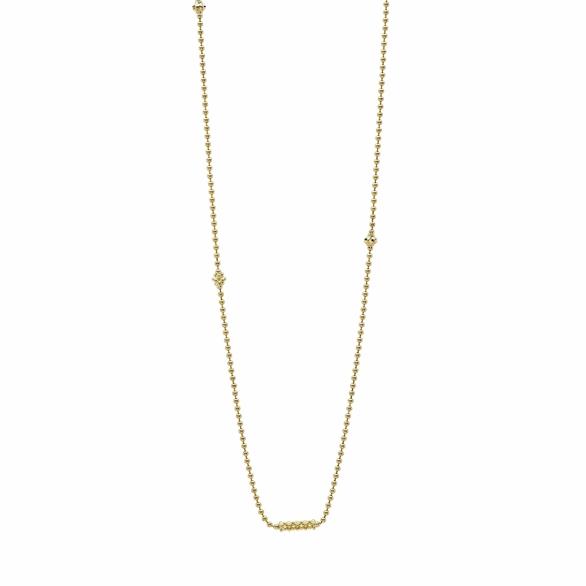 Caviar Gold 18K Gold Caviar Beaded Necklace