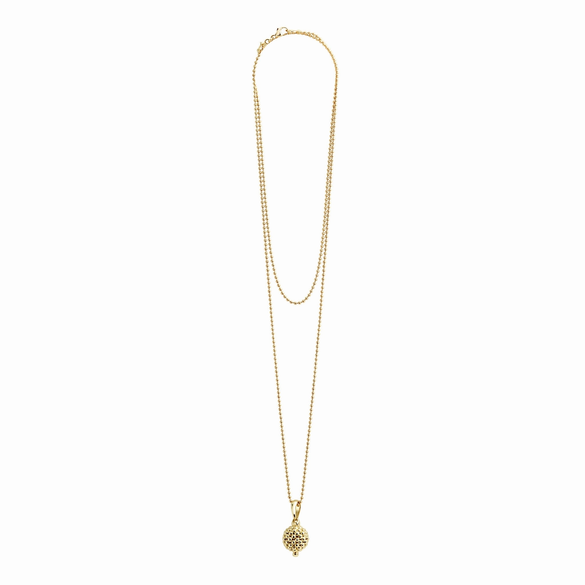 Caviar Gold 18K Gold Caviar Beaded Pendant Necklace